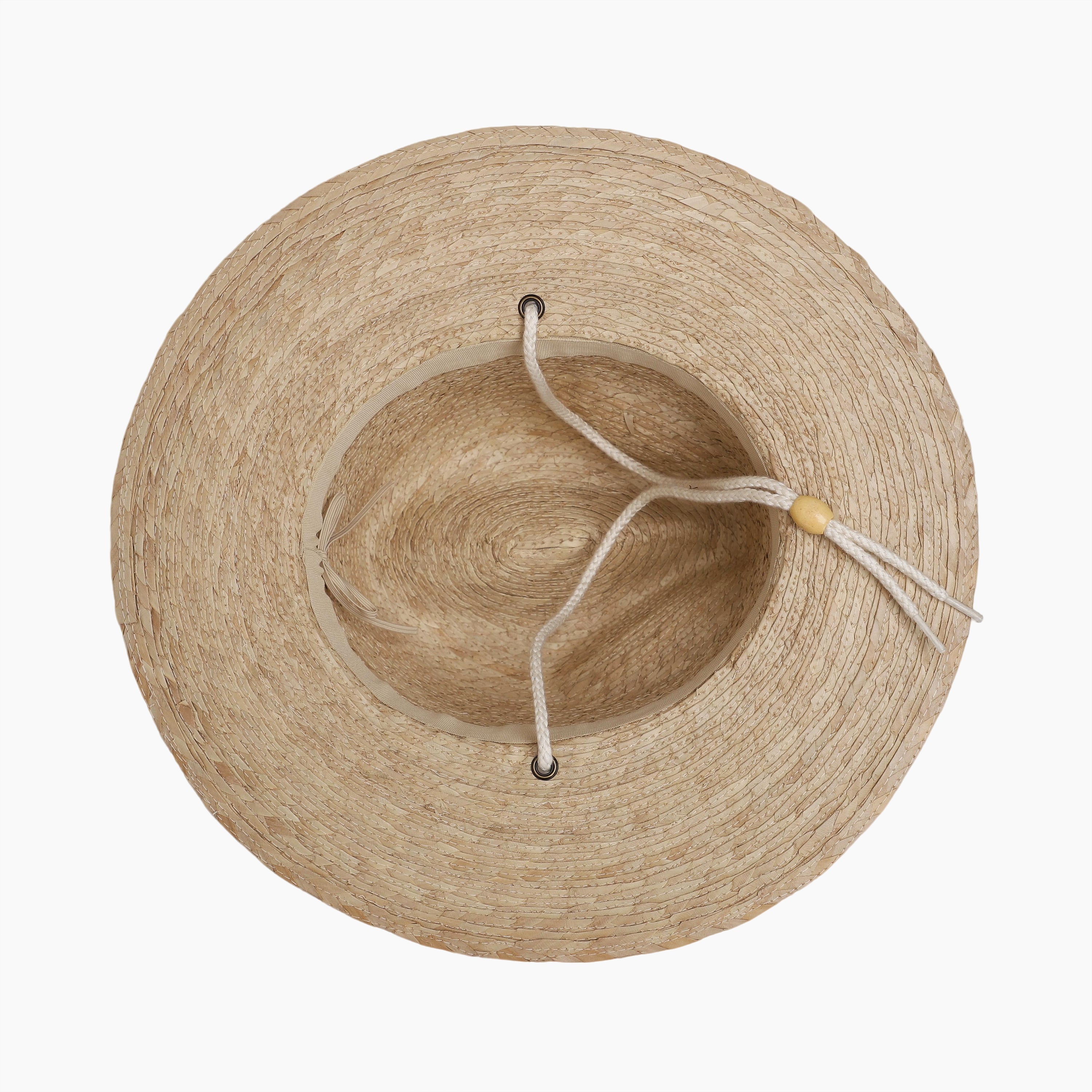 US Stock Wholesale Unisex Palm Leaf Fedora Hat with Flat brim and UPF 50+ Sun Protection