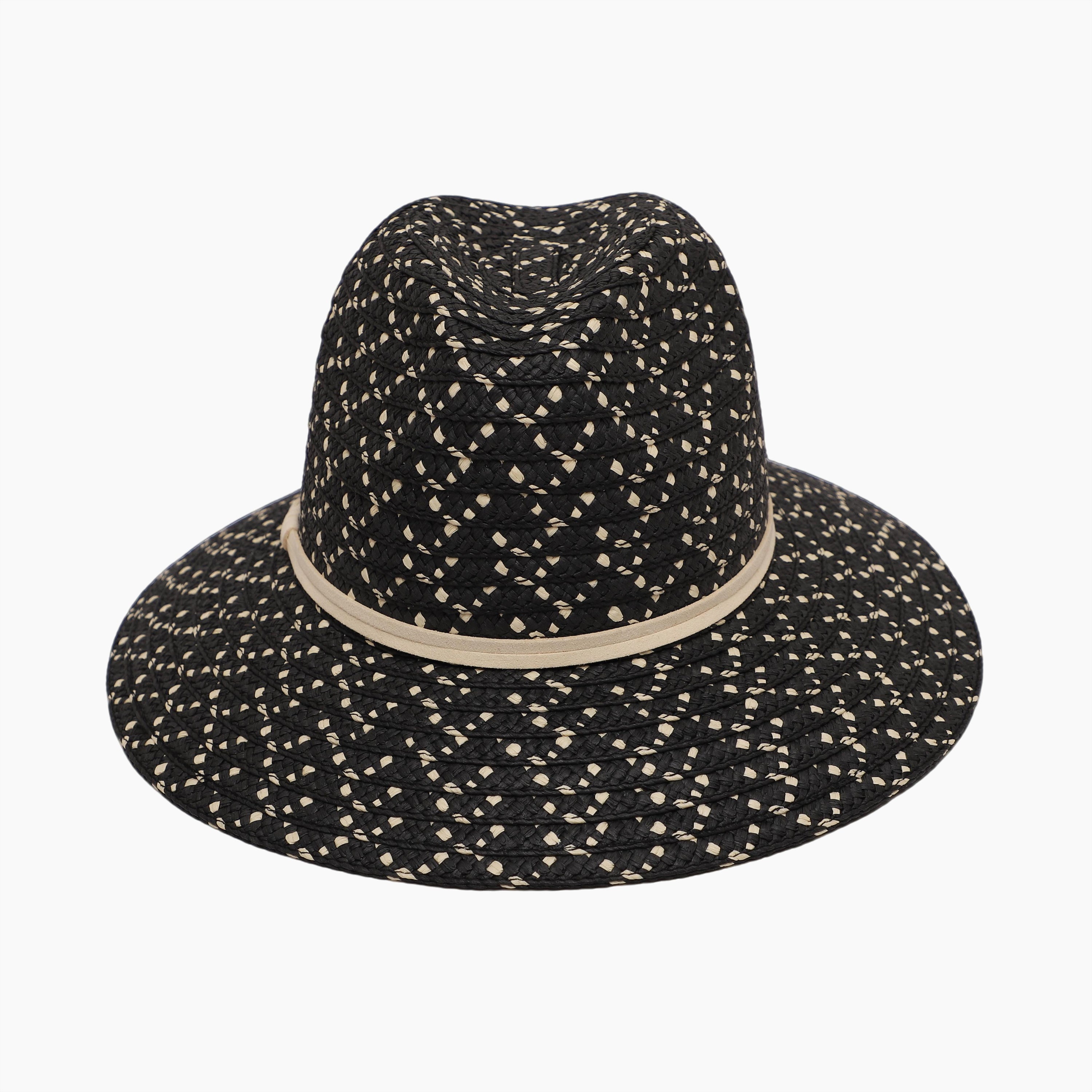 Wholesale Unisex Paper Straw Fedora Hat with Wide Brim and UPF 50+ Sun Protection