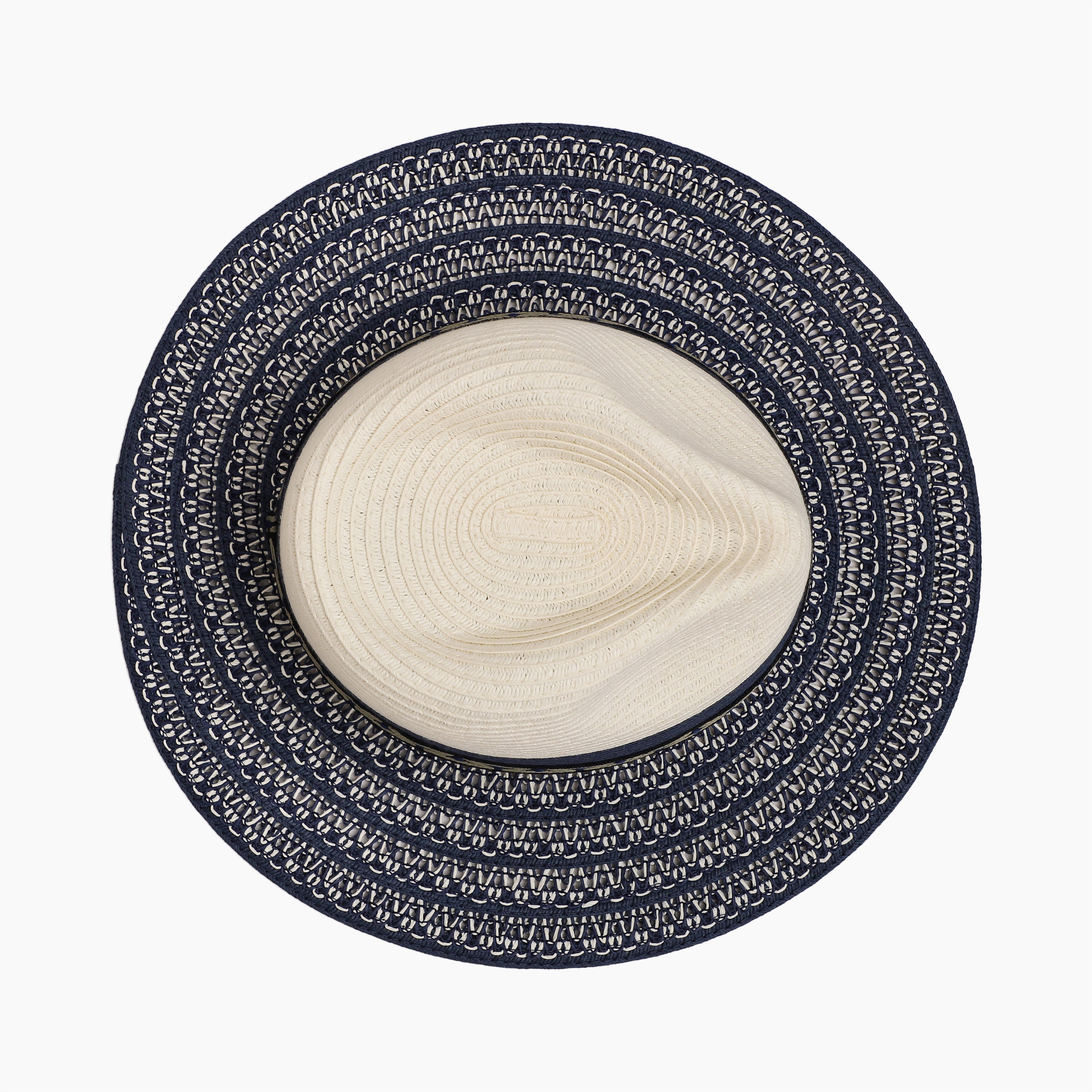 Wholesale Unisex Paper Straw Fedora Hat with Flat brim and UPF 50+ Sun Protection