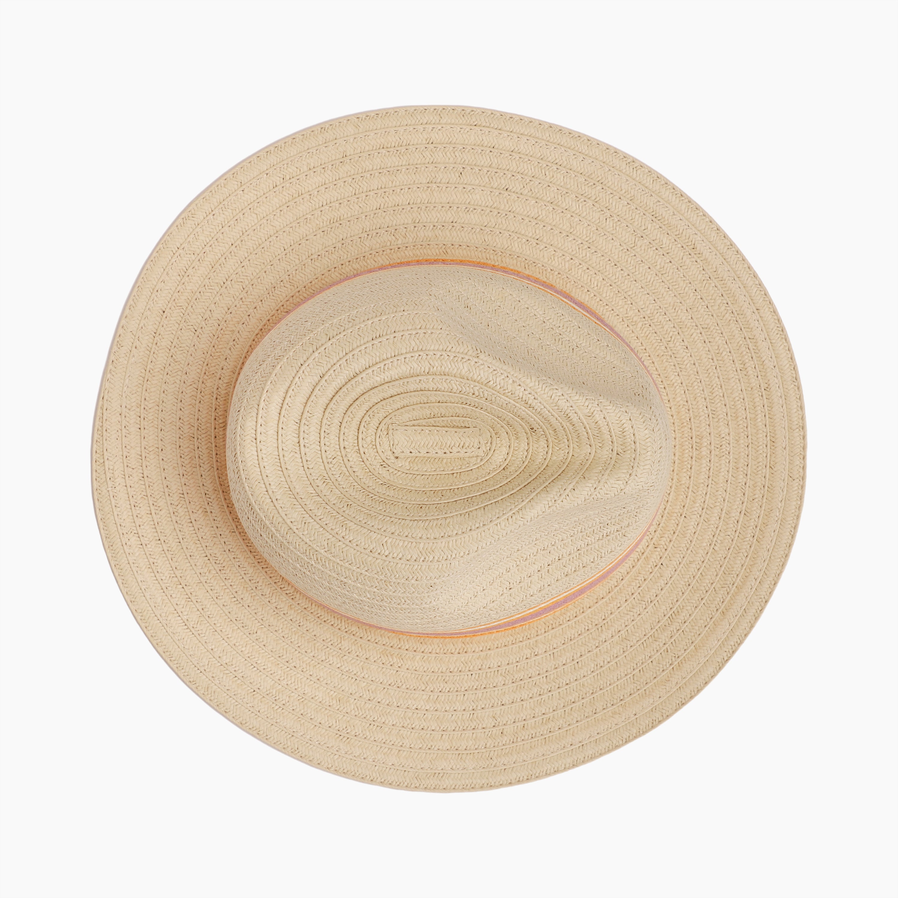 Wholesale Women's Paper Straw Fedora Hat with  Flat Brim and UPF 50+ Sun Protection
