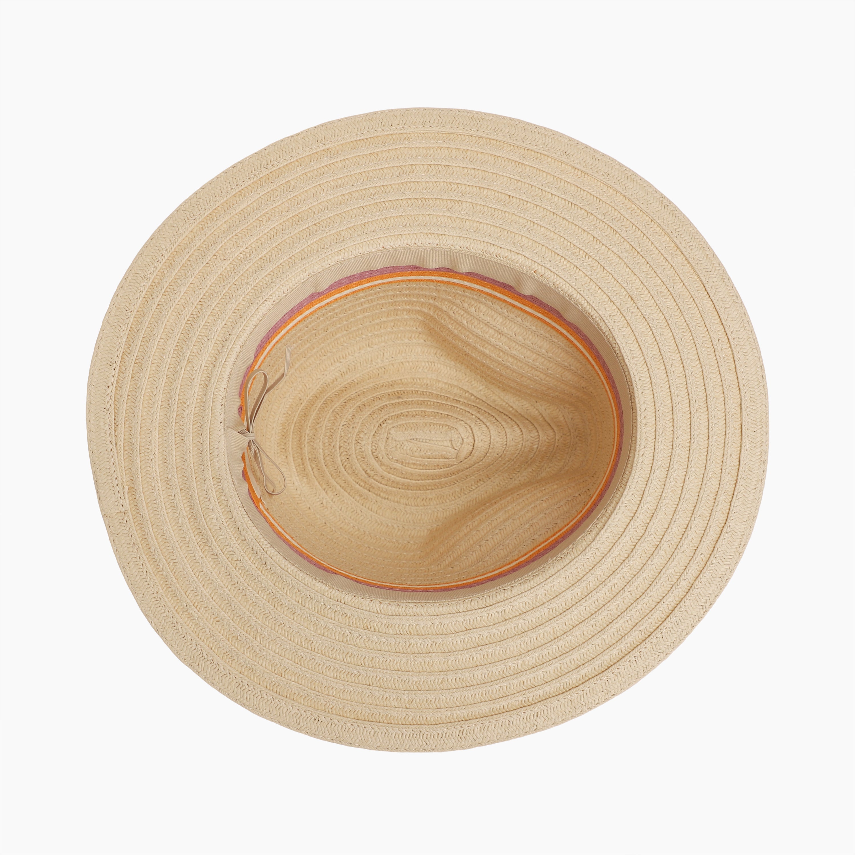 Wholesale Women's Paper Straw Fedora Hat with  Flat Brim and UPF 50+ Sun Protection