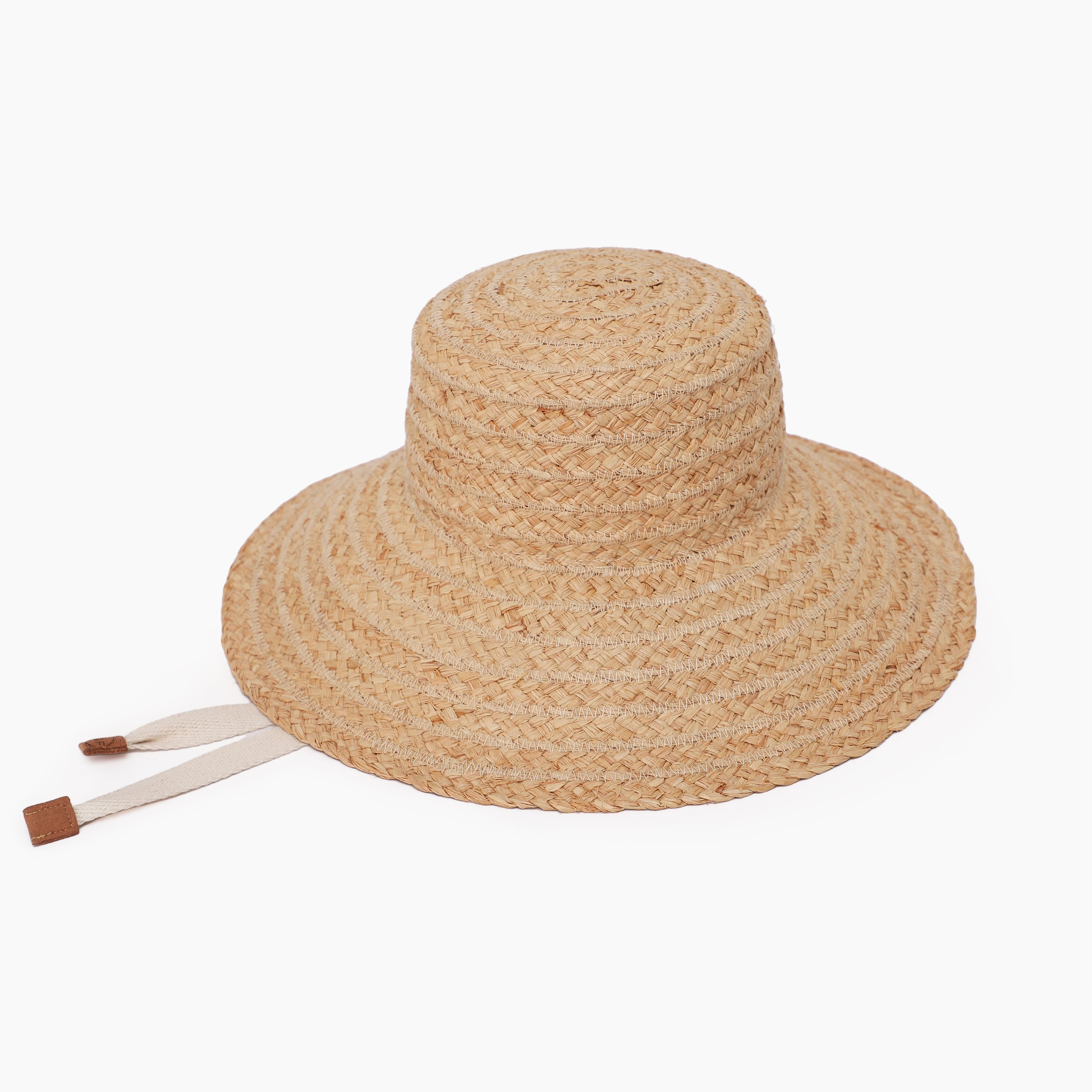 Wholesale Women's Raffia Sun Hat with Wide Brim and UPF 50+ Sun Protection