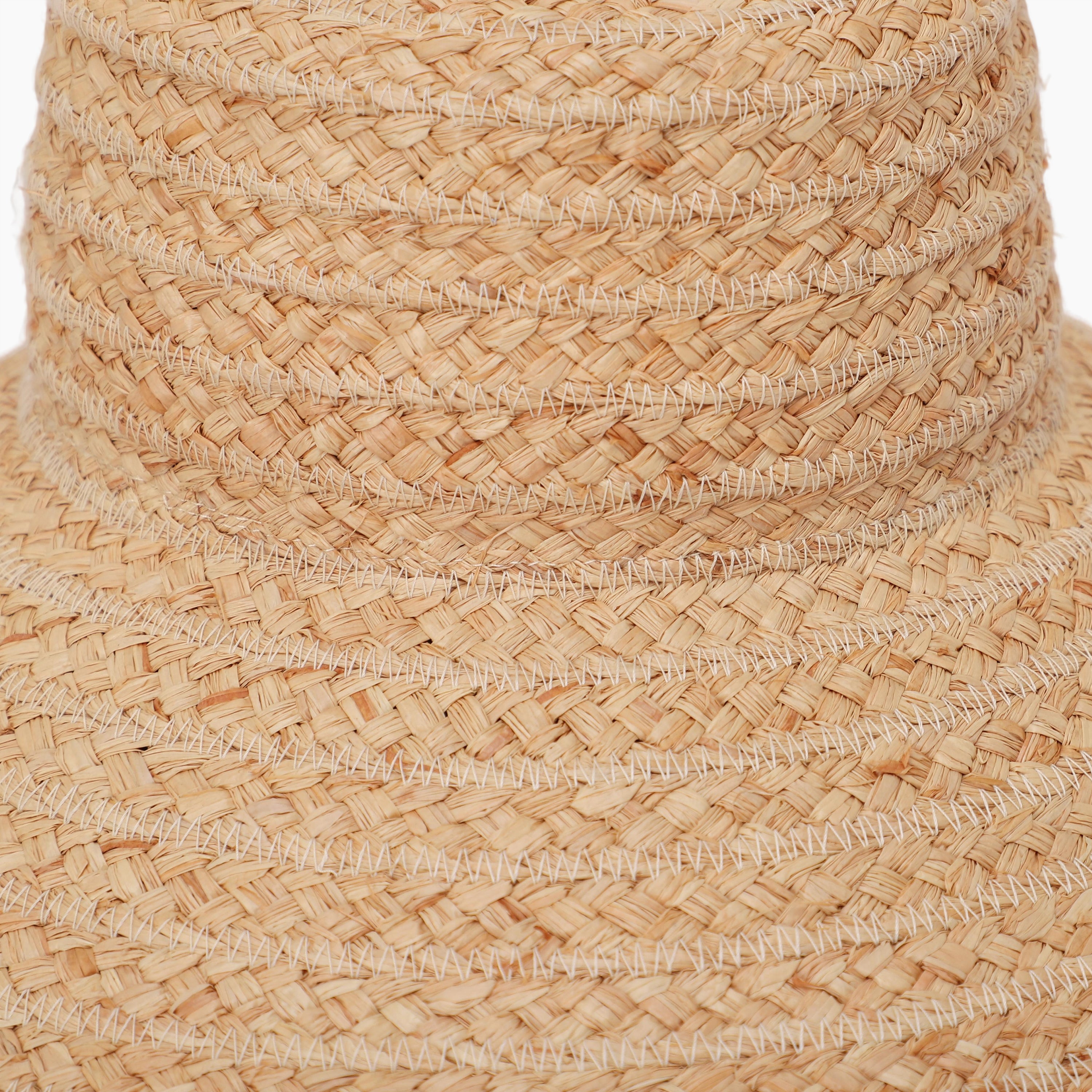 Wholesale Women's Raffia Sun Hat with Wide Brim and UPF 50+ Sun Protection