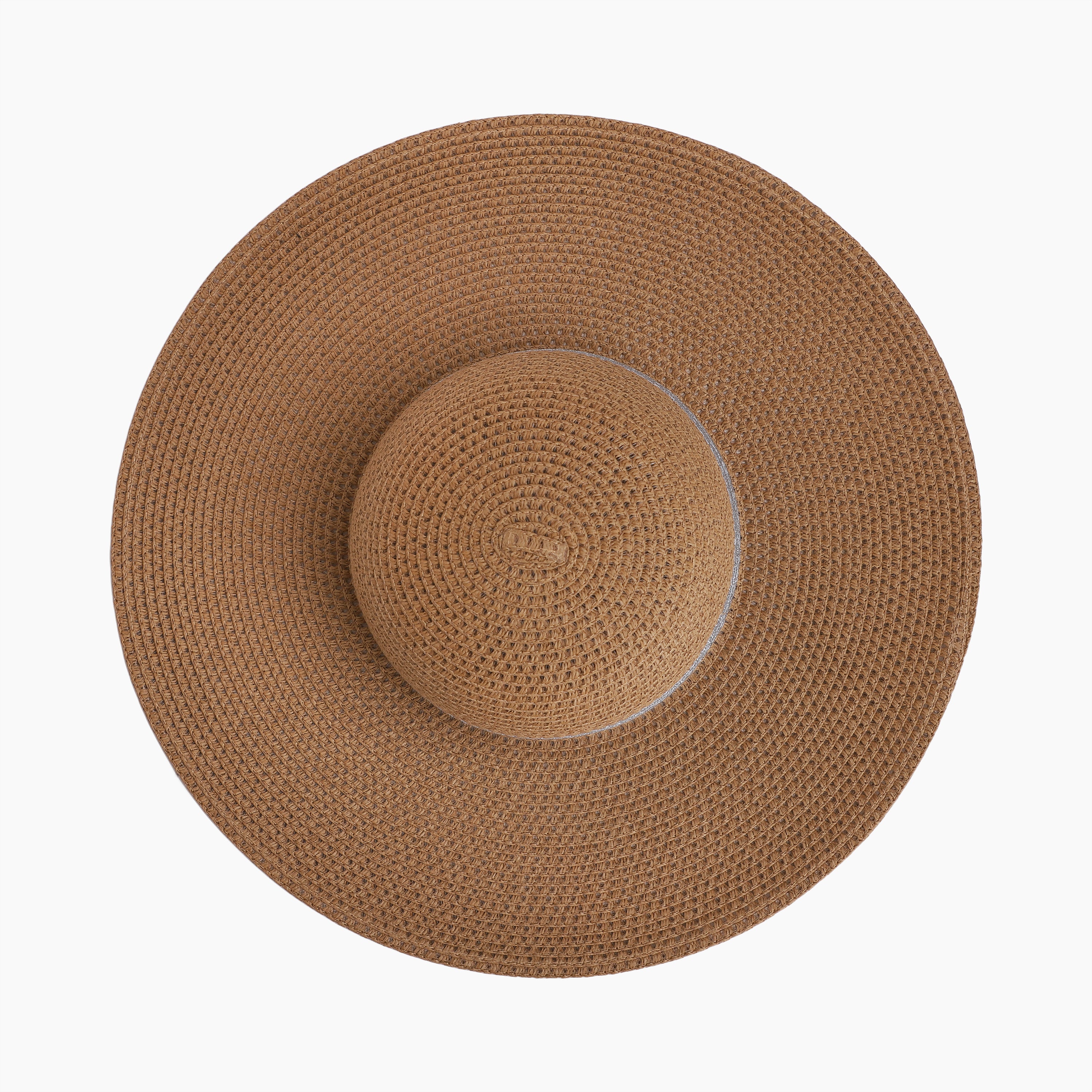US Stock Wholesale Women's Paper Straw Sun Hat with  Flat Brim and UPF 50+ Sun Protection