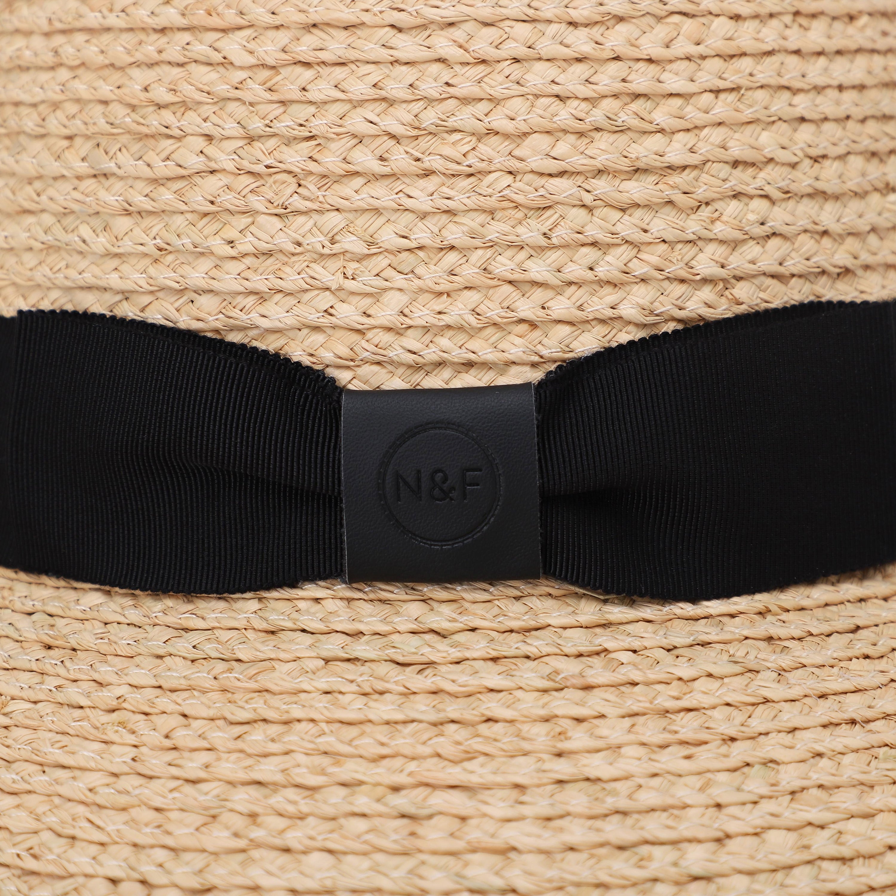 US Stock Wholesale Women's Raffia Bucket Hat with Wide Brim and UPF 50+ Sun Protection