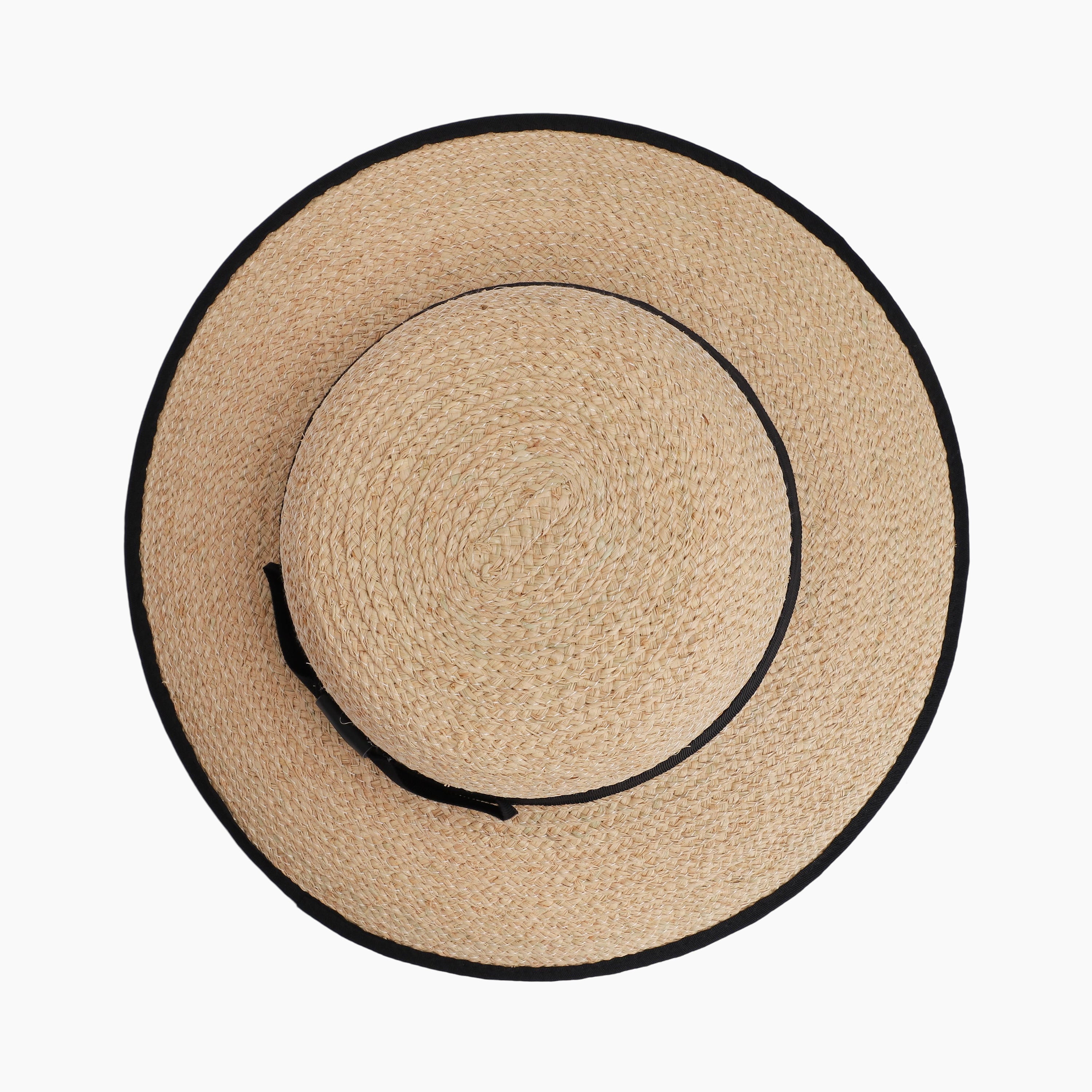 US Stock Wholesale Women's Raffia Bucket Hat with Wide Brim and UPF 50+ Sun Protection