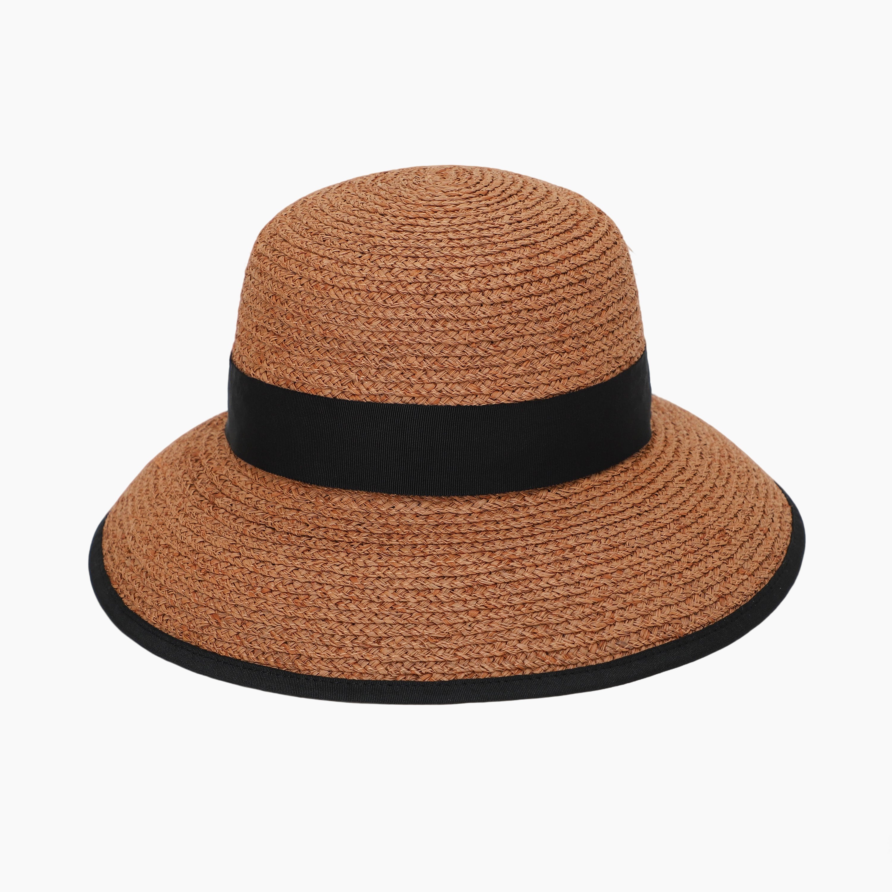 US Stock Wholesale Women's Raffia Bucket Hat with Wide Brim and UPF 50+ Sun Protection