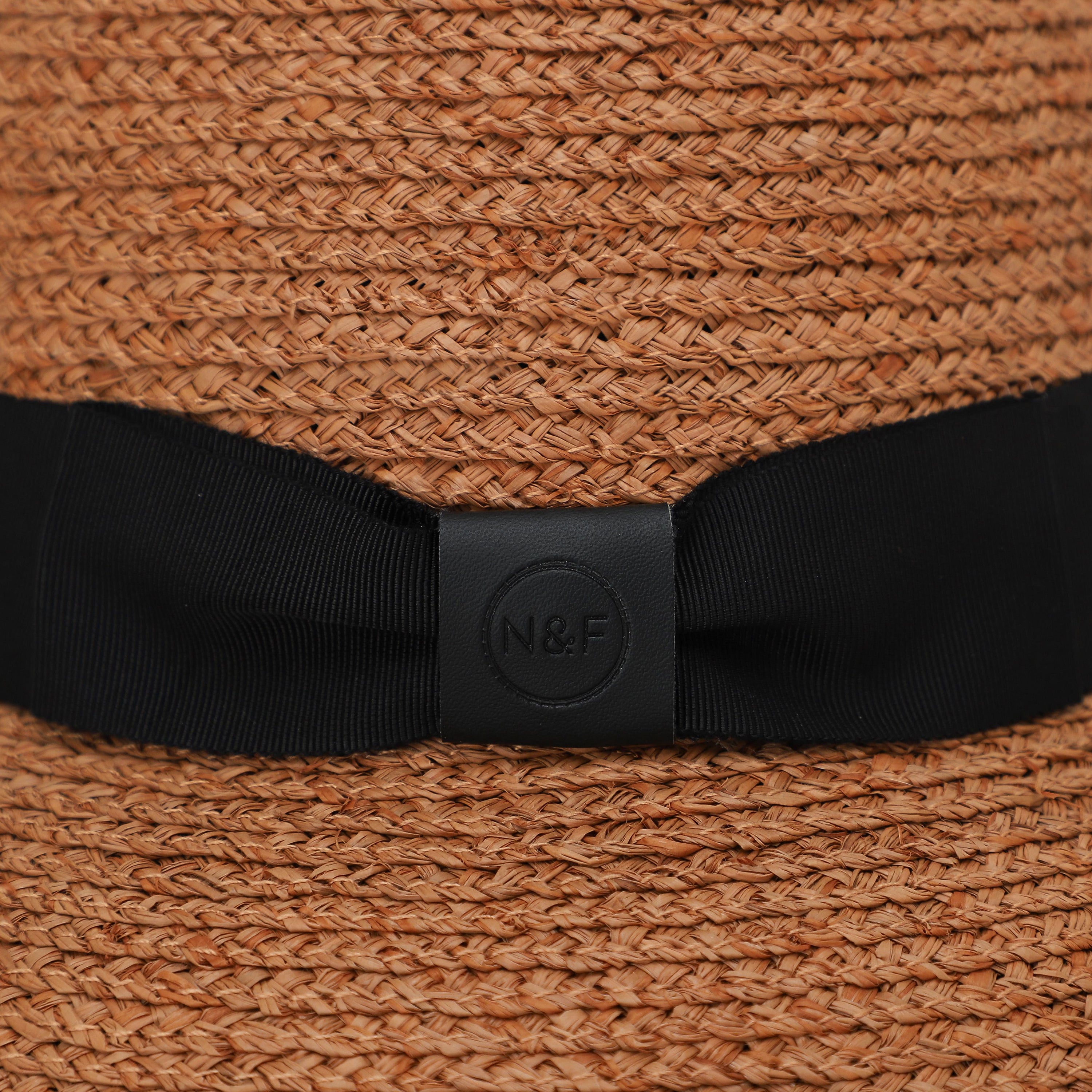 US Stock Wholesale Women's Raffia Bucket Hat with Wide Brim and UPF 50+ Sun Protection