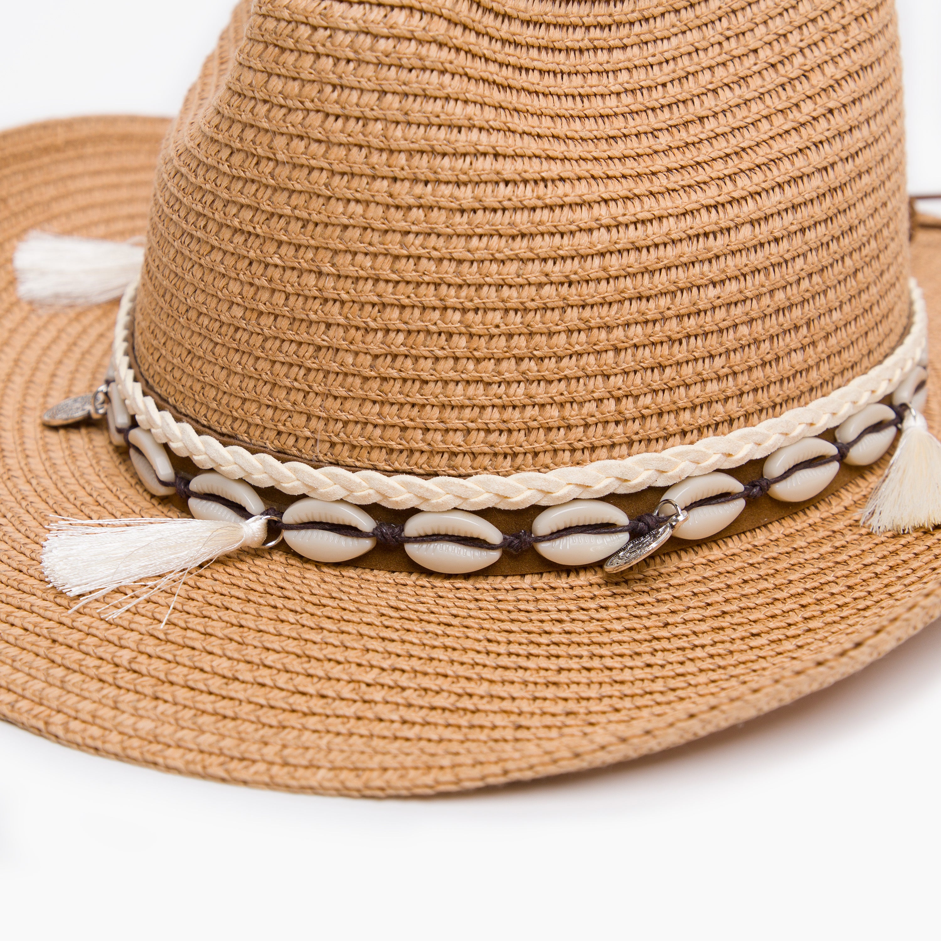 Wholesale Unisex Paper Straw Cowboy Hat with Upturned Brim and UPF 50+ Sun Protection