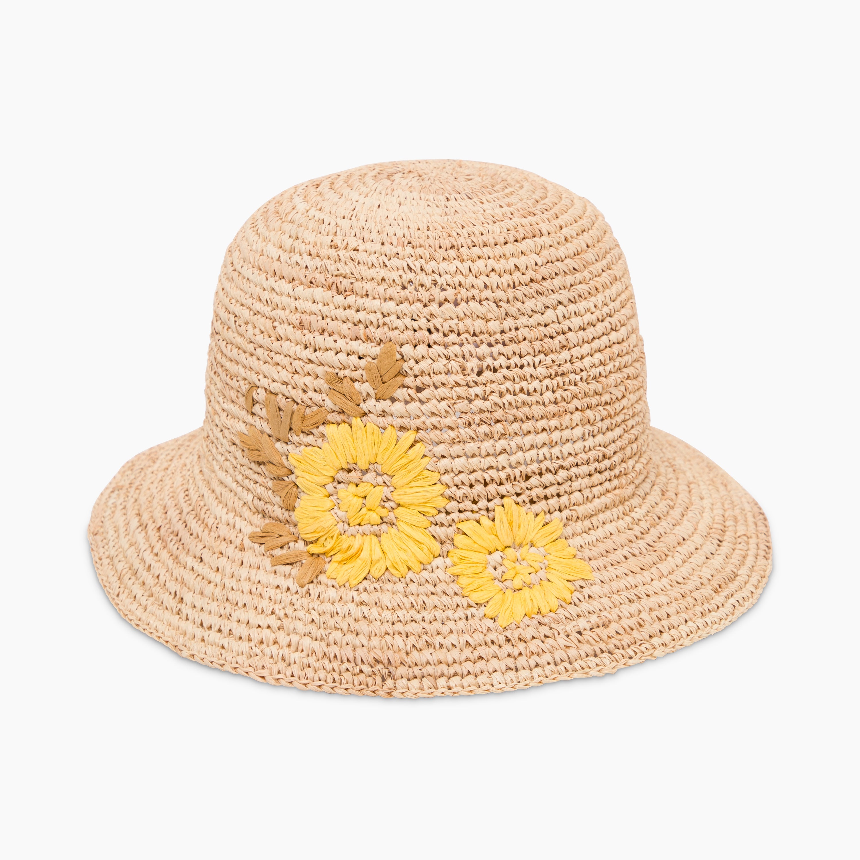 US Stock Wholesale Women‘s Raffia Bucket Hat with Wide Brim and UPF 50+ Sun Protection