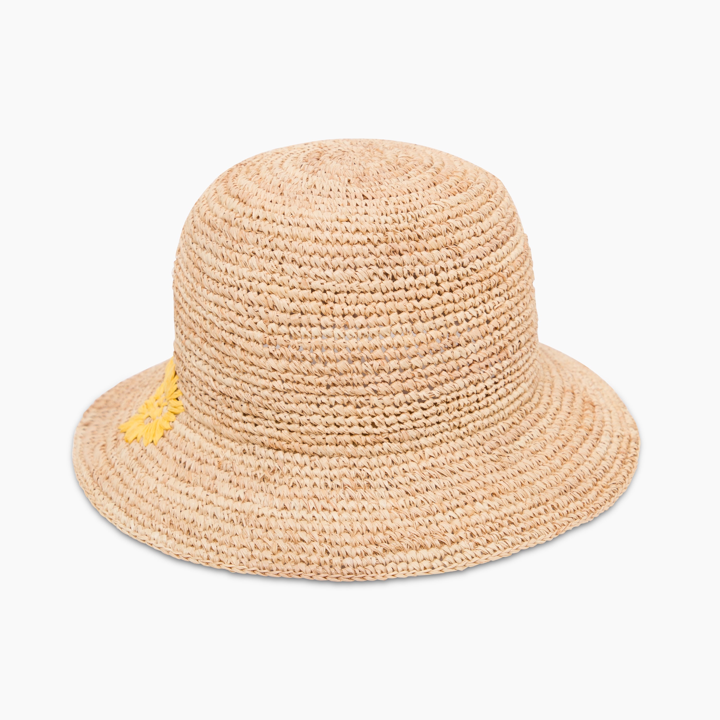 US Stock Wholesale Women‘s Raffia Bucket Hat with Wide Brim and UPF 50+ Sun Protection