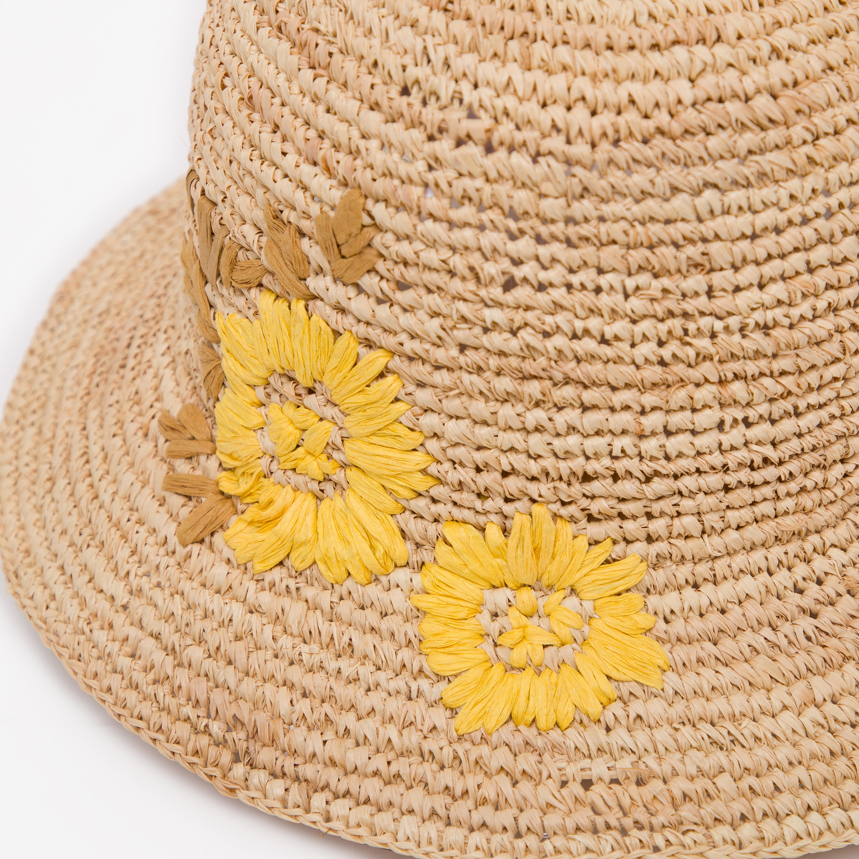 US Stock Wholesale Women‘s Raffia Bucket Hat with Wide Brim and UPF 50+ Sun Protection