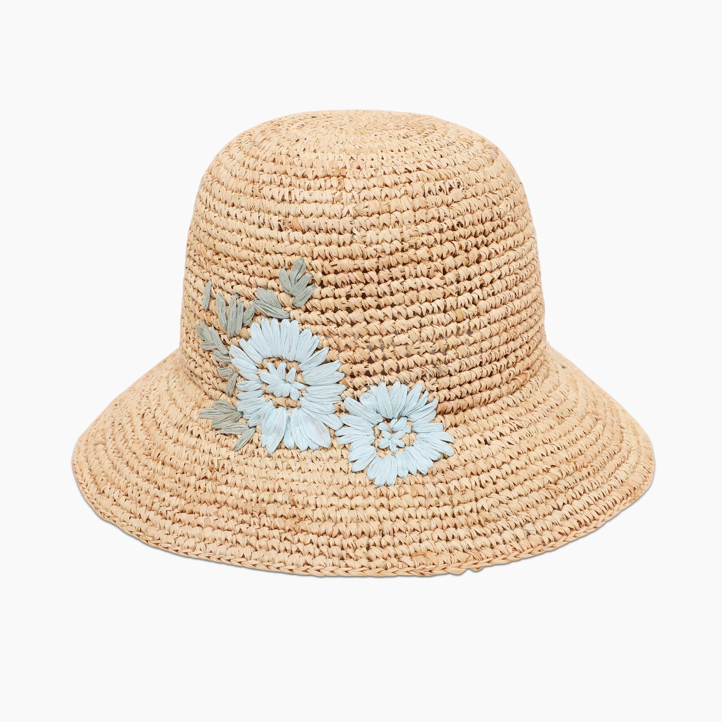 US Stock Wholesale Women‘s Raffia Bucket Hat with Wide Brim and UPF 50+ Sun Protection