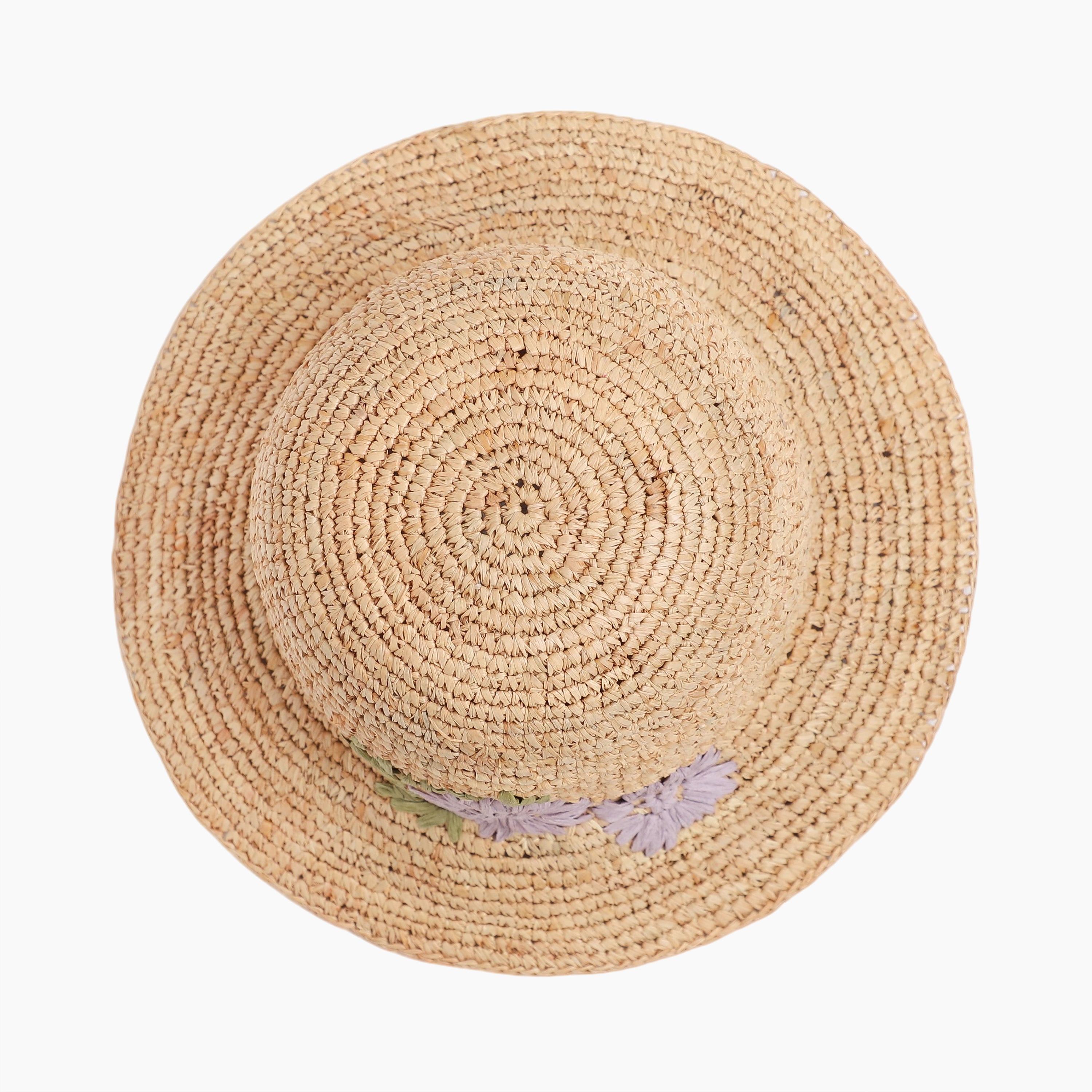 US Stock Wholesale Women‘s Raffia Bucket Hat with Wide Brim and UPF 50+ Sun Protection