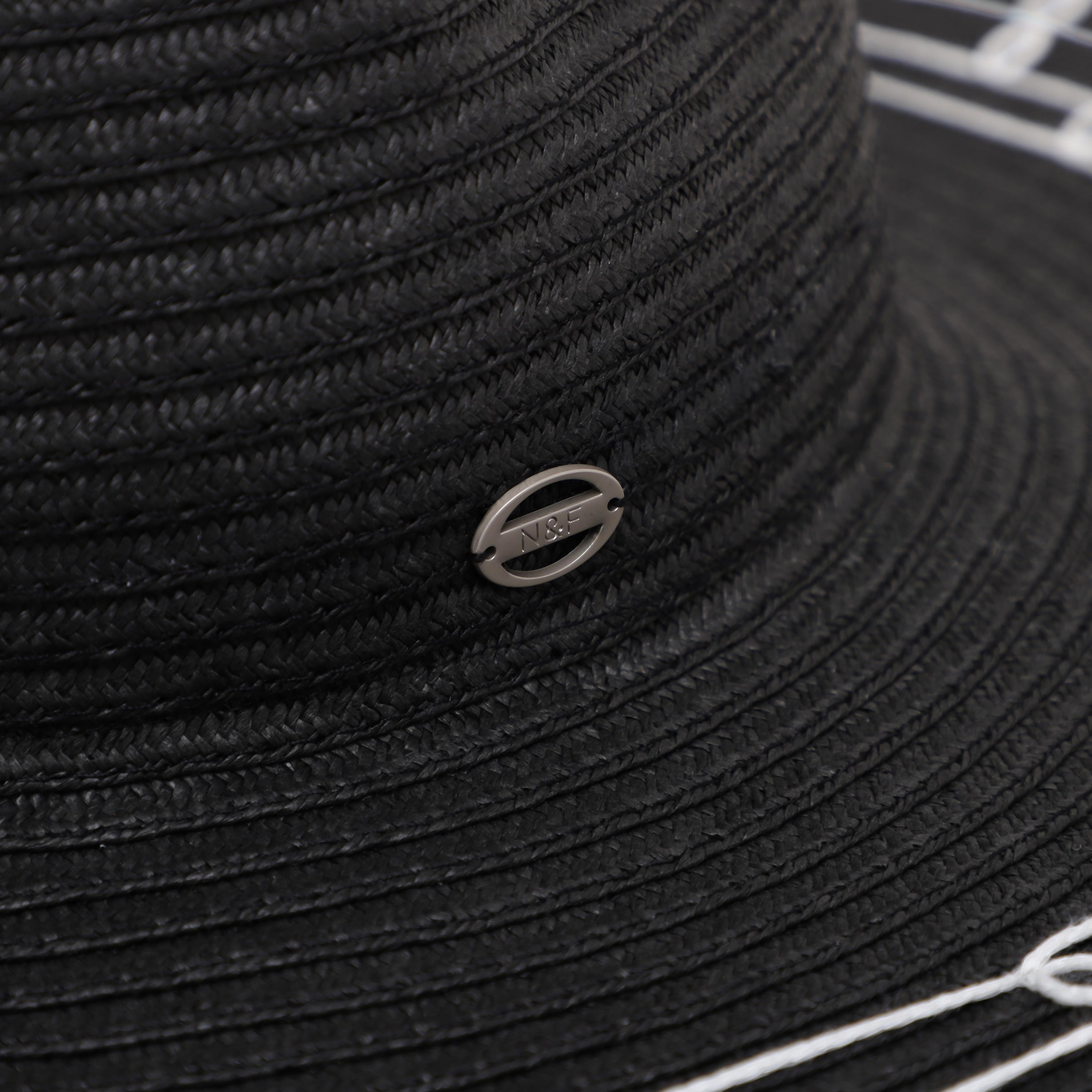 US Stock Wholesale Unisex Paper Straw Fedora Hat with  Flat Brim and UPF 50+ Sun Protection