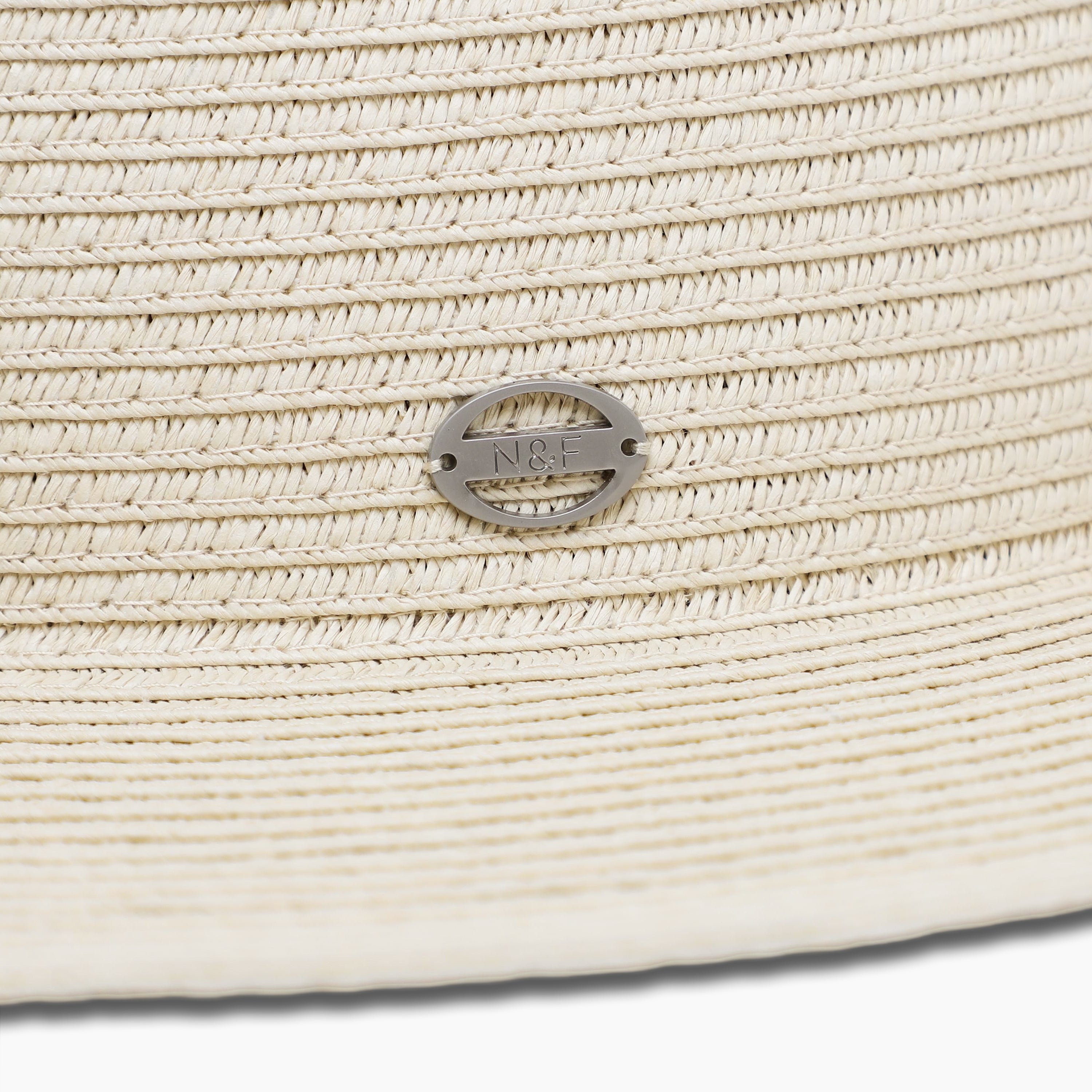US Stock Wholesale Unisex Paper Straw Fedora Hat with  Flat Brim and UPF 50+ Sun Protection