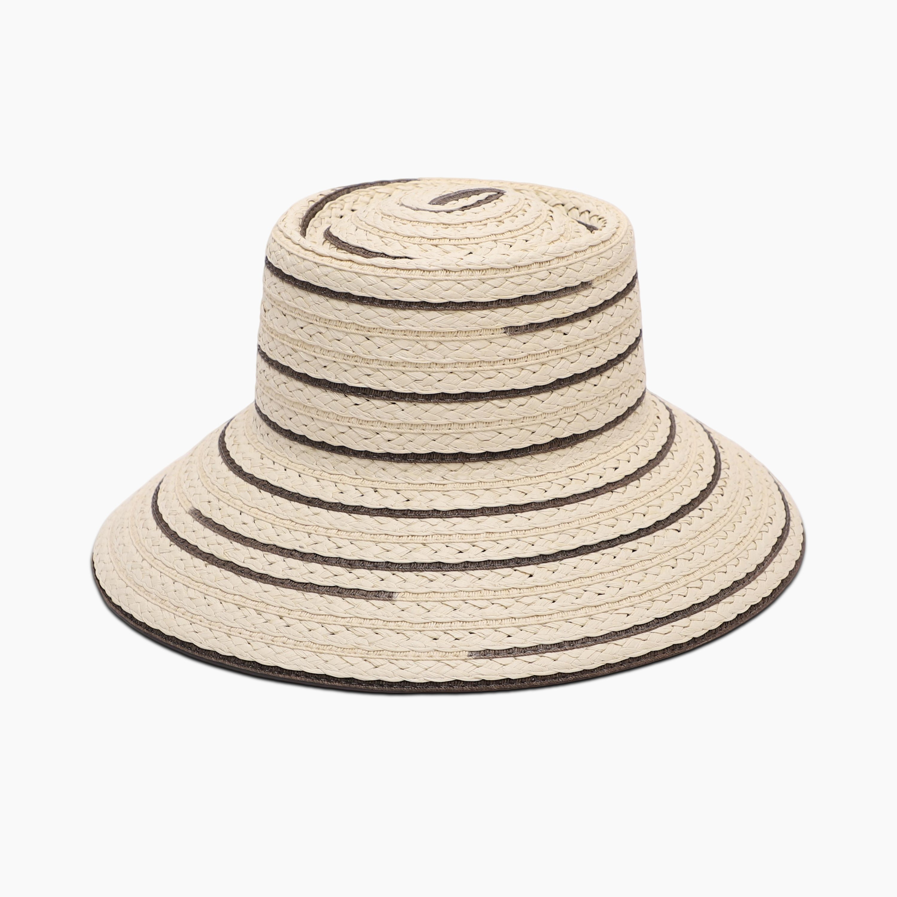 Wholesale Women's Paper Straw Bucket Hat with Wide Brim and UPF 50+ Sun Protection