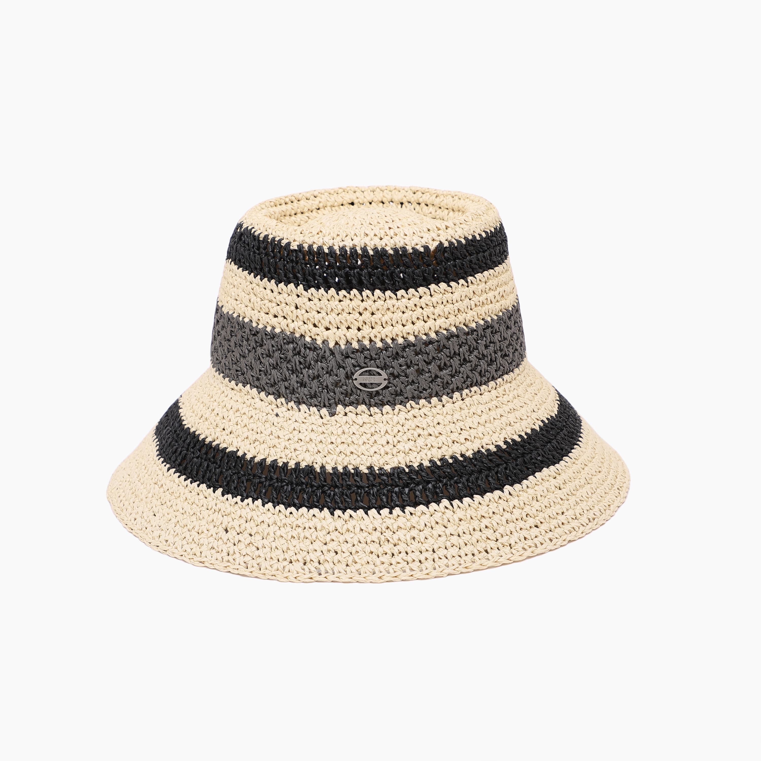 US Stock Wholesale Women's Paper Straw Bucket Hat with Wide Brim and UPF 50+ Sun Protection
