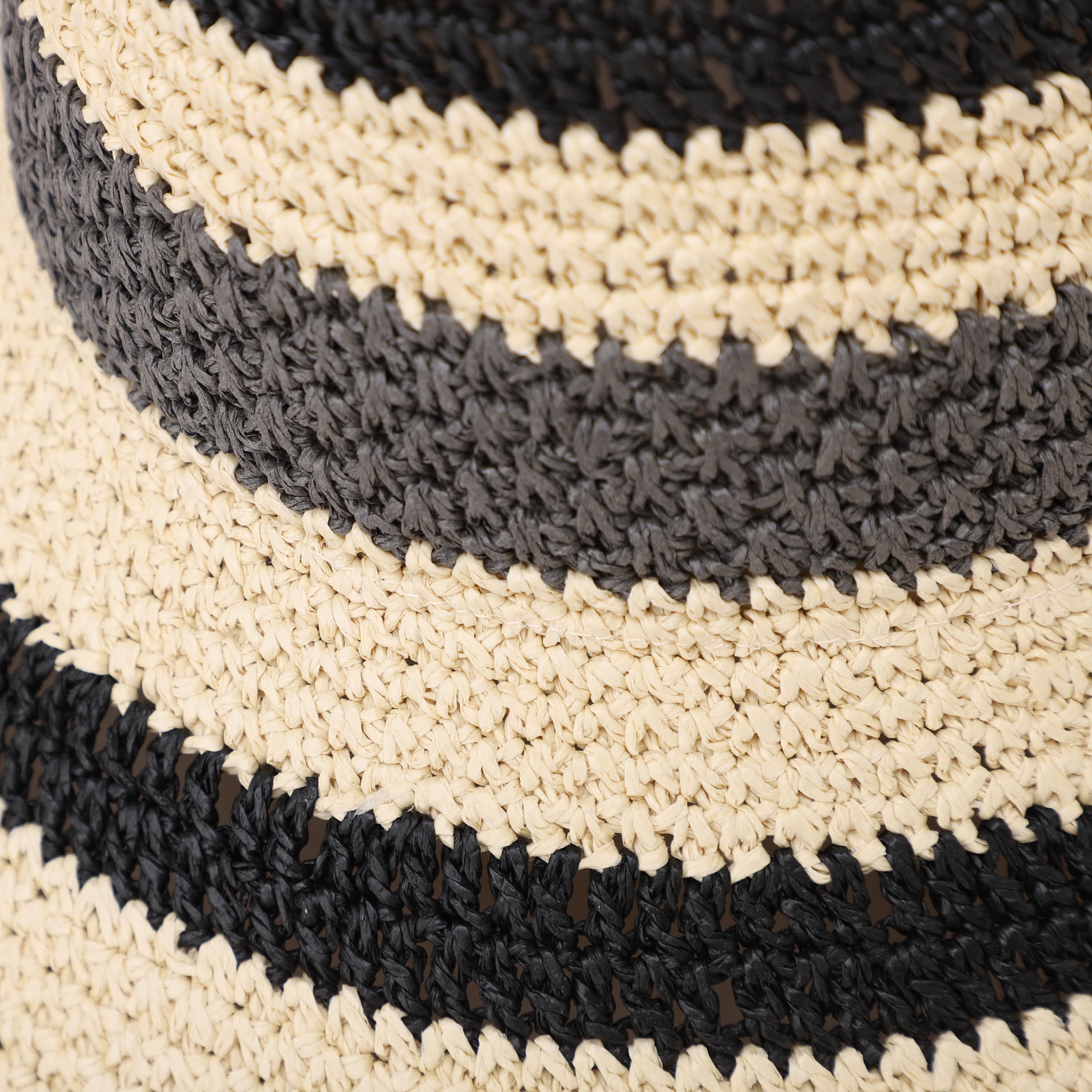 US Stock Wholesale Women's Paper Straw Bucket Hat with Wide Brim and UPF 50+ Sun Protection