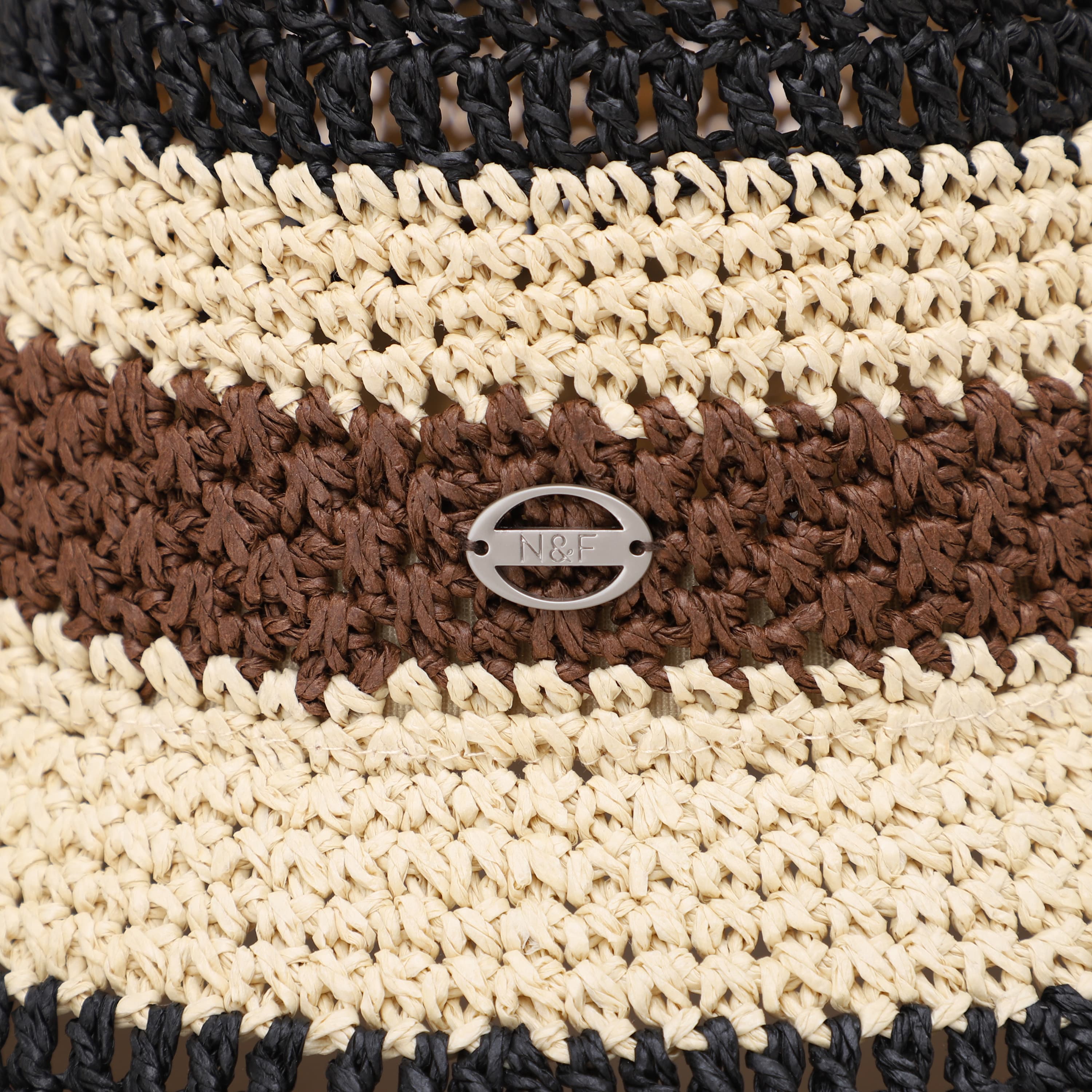 US Stock Wholesale Women's Paper Straw Bucket Hat with Wide Brim and UPF 50+ Sun Protection