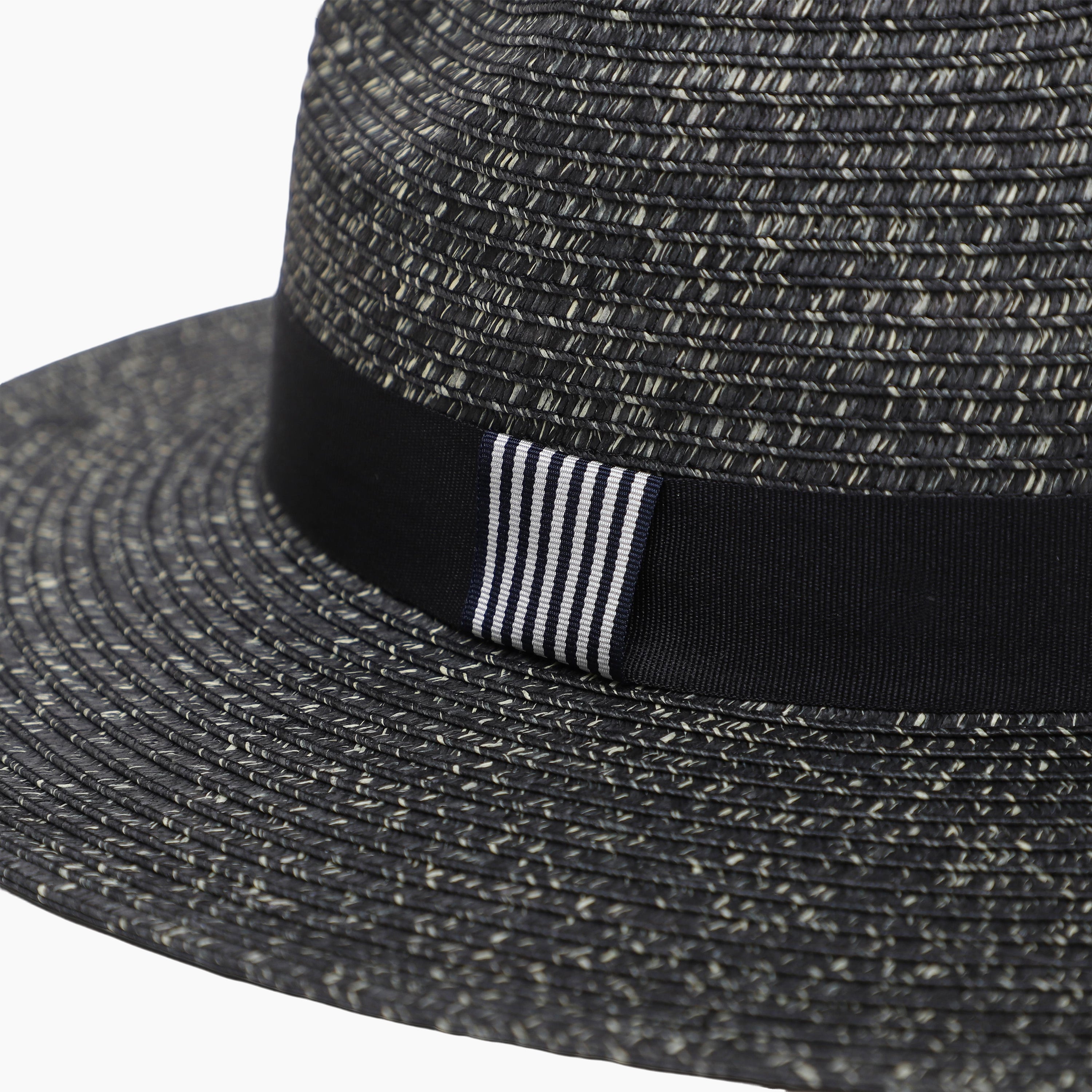 Wholesale Unisex Paper Straw Fedora Hat with  Flat Brim and UPF 50+ Sun Protection