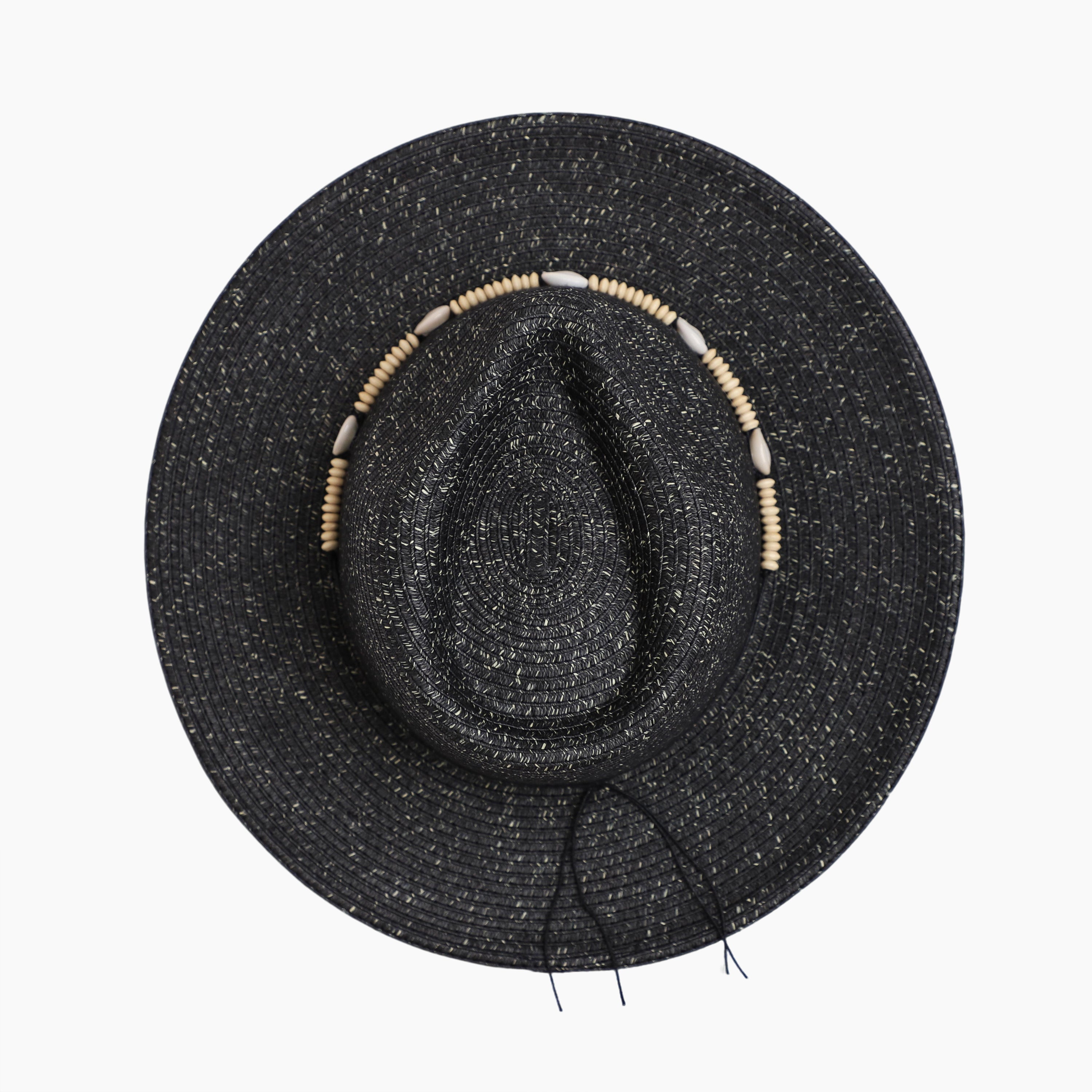 Wholesale Unisex Paper Straw Fedora Hat with  Flat Brim and UPF 50+ Sun Protection