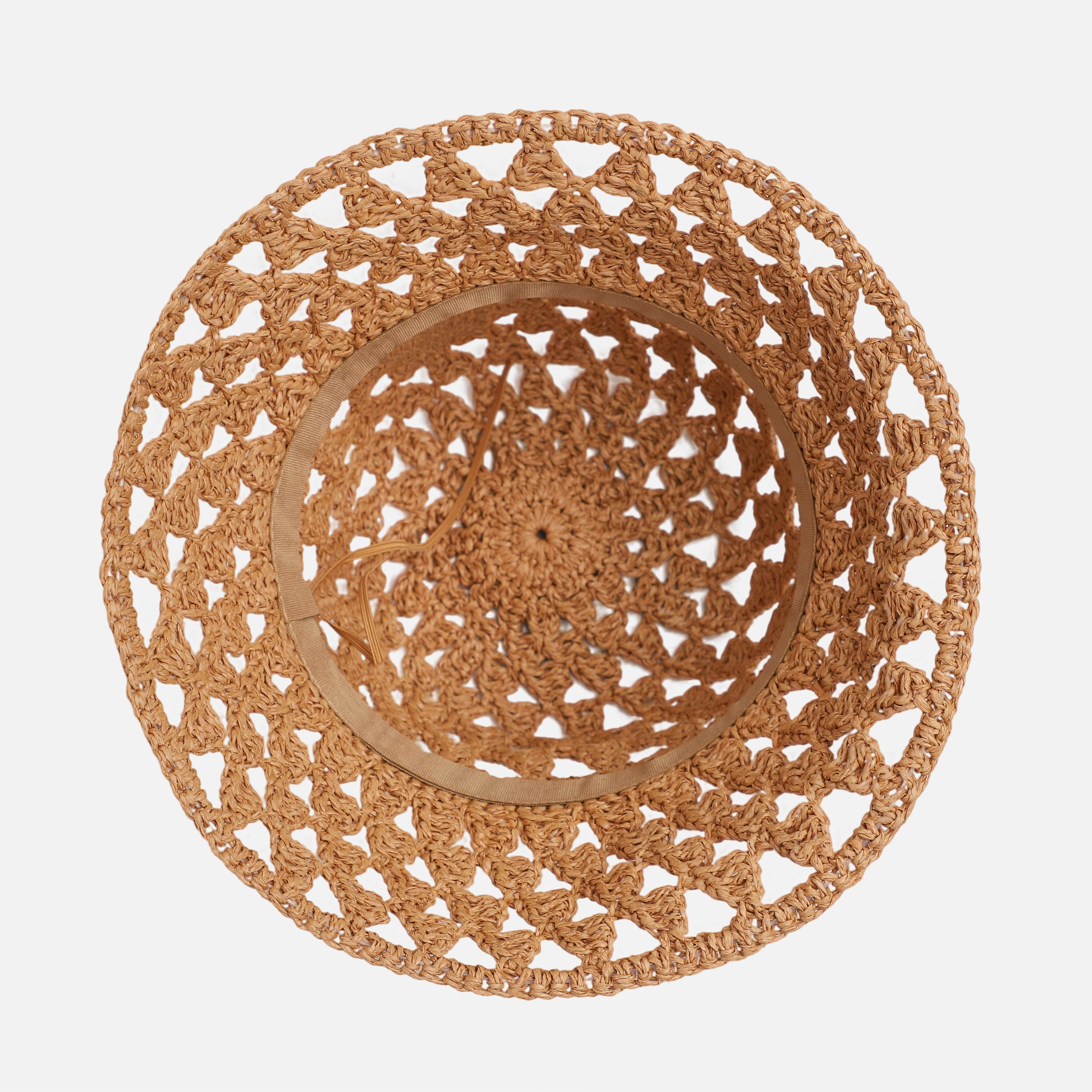Wholesale Women's Paper Straw Bucket Hat with Wide Brim and UPF 50+ Sun Protection