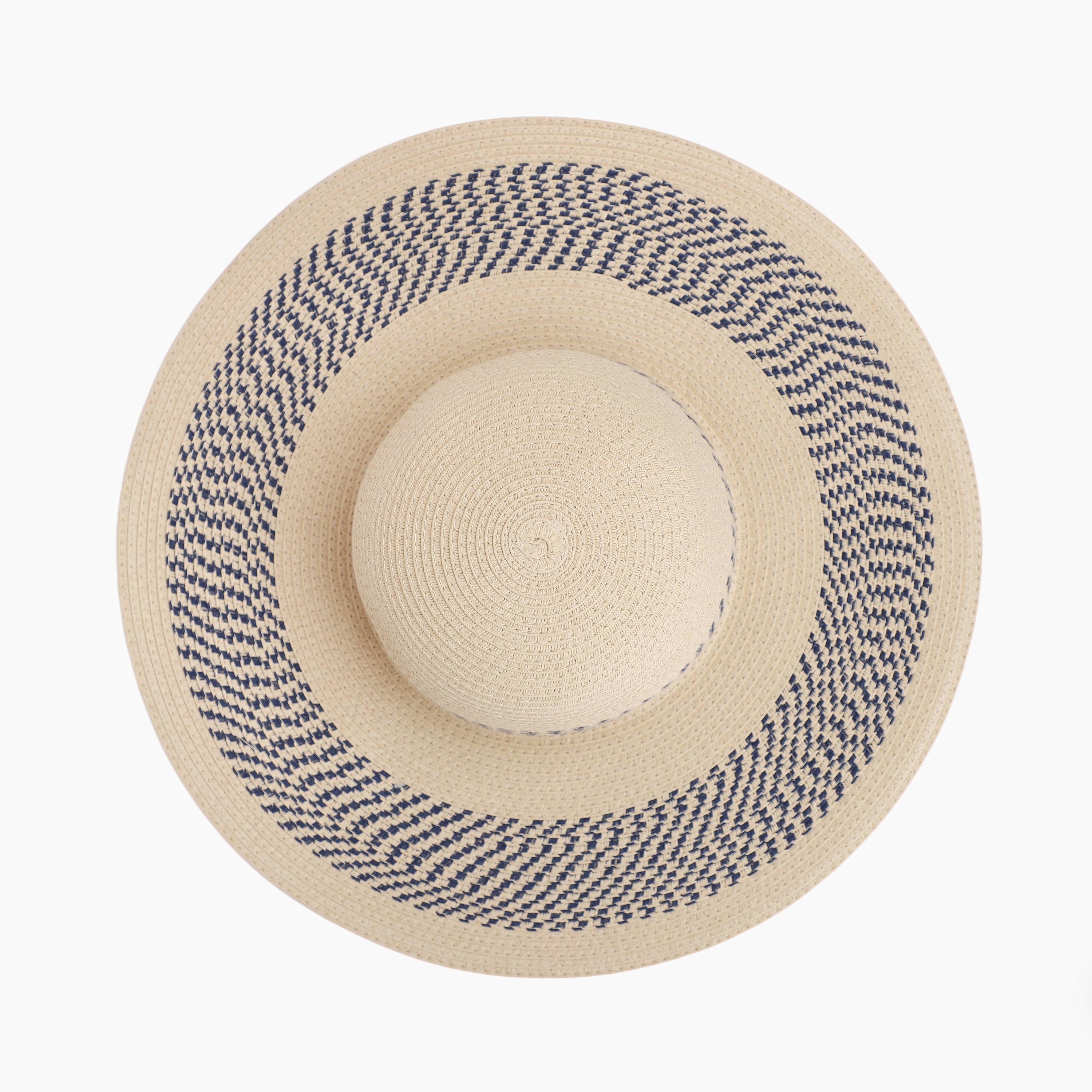 US Stock Wholesale Women's Paper Straw Sun Hat with  Flat Brim and UPF 50+ Sun Protection
