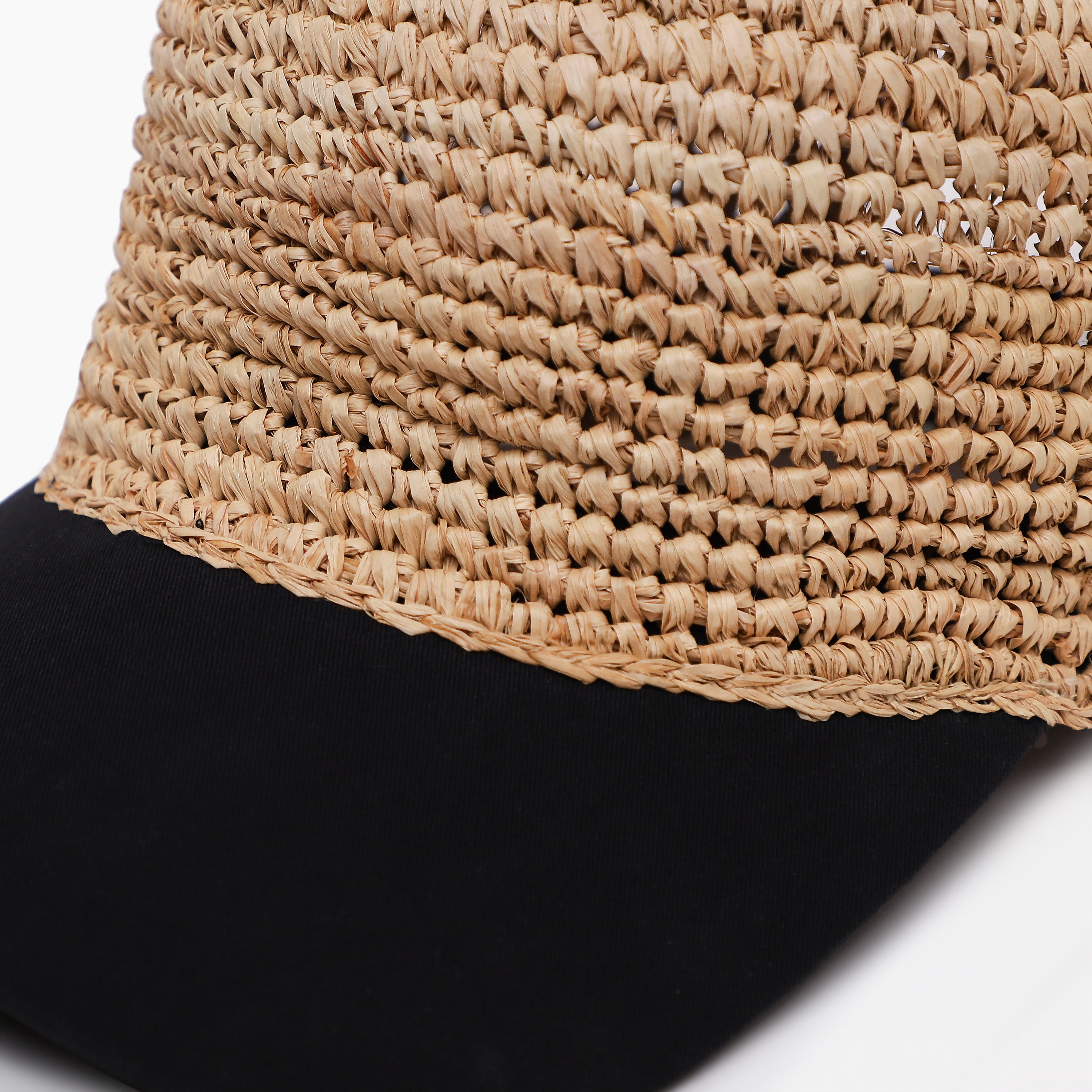 Wholesale Women's Paper Straw Sun Hat with  Curved Brim and UPF 50+ Sun Protection