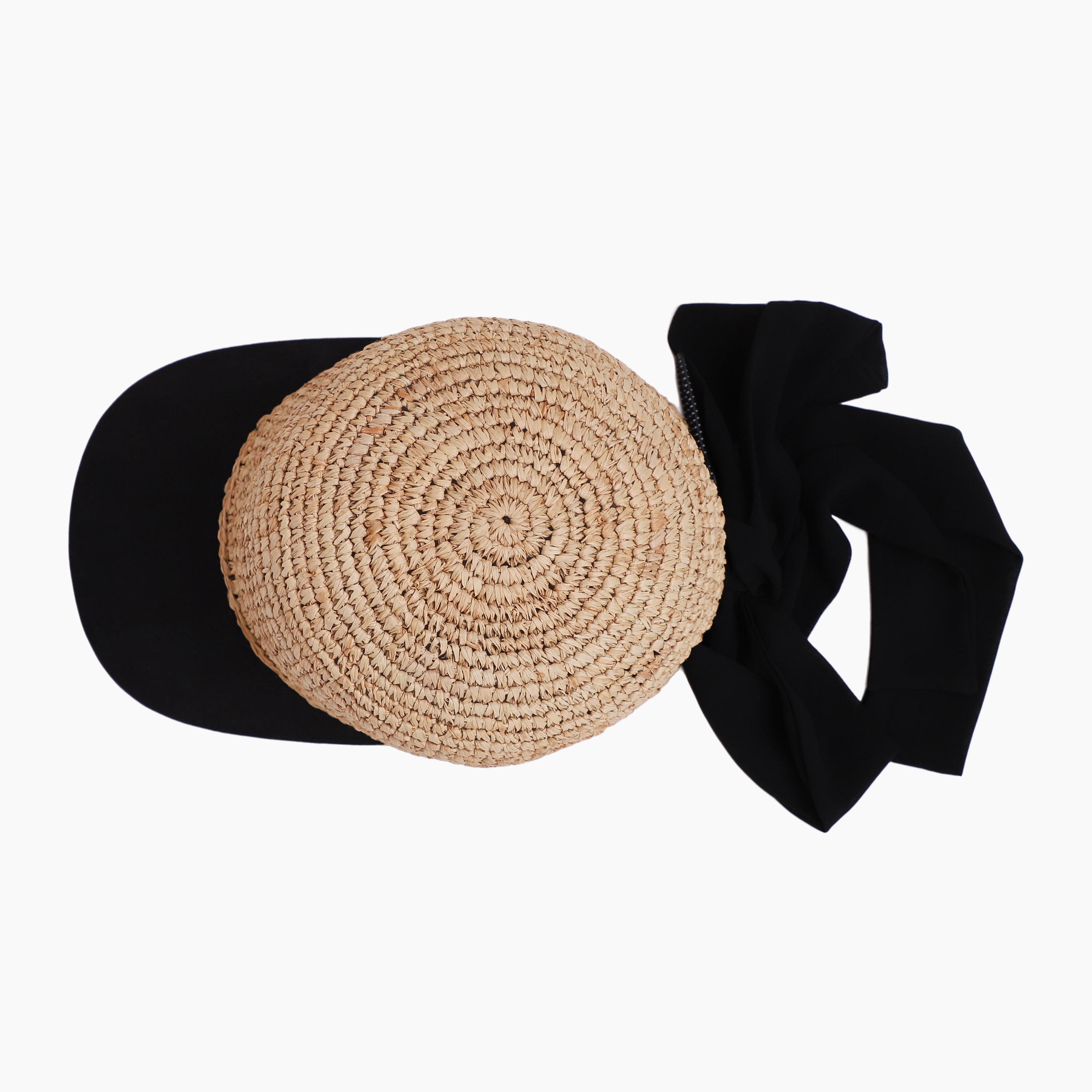 Wholesale Women's Paper Straw Sun Hat with  Curved Brim and UPF 50+ Sun Protection