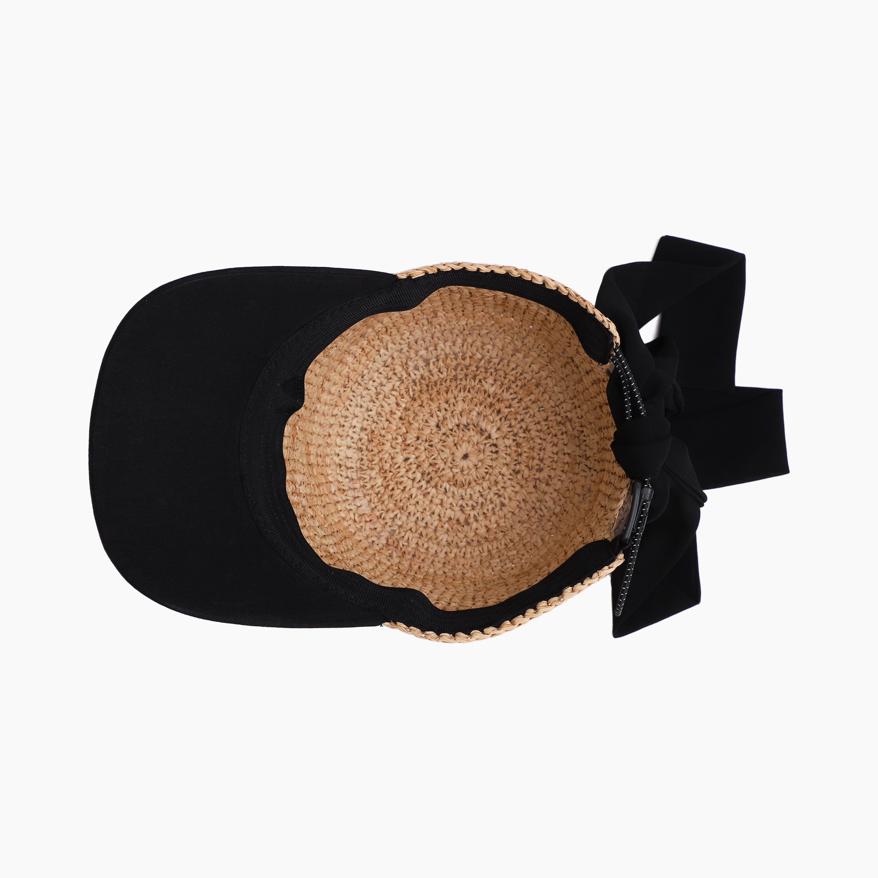 Wholesale Women's Paper Straw Sun Hat with  Curved Brim and UPF 50+ Sun Protection