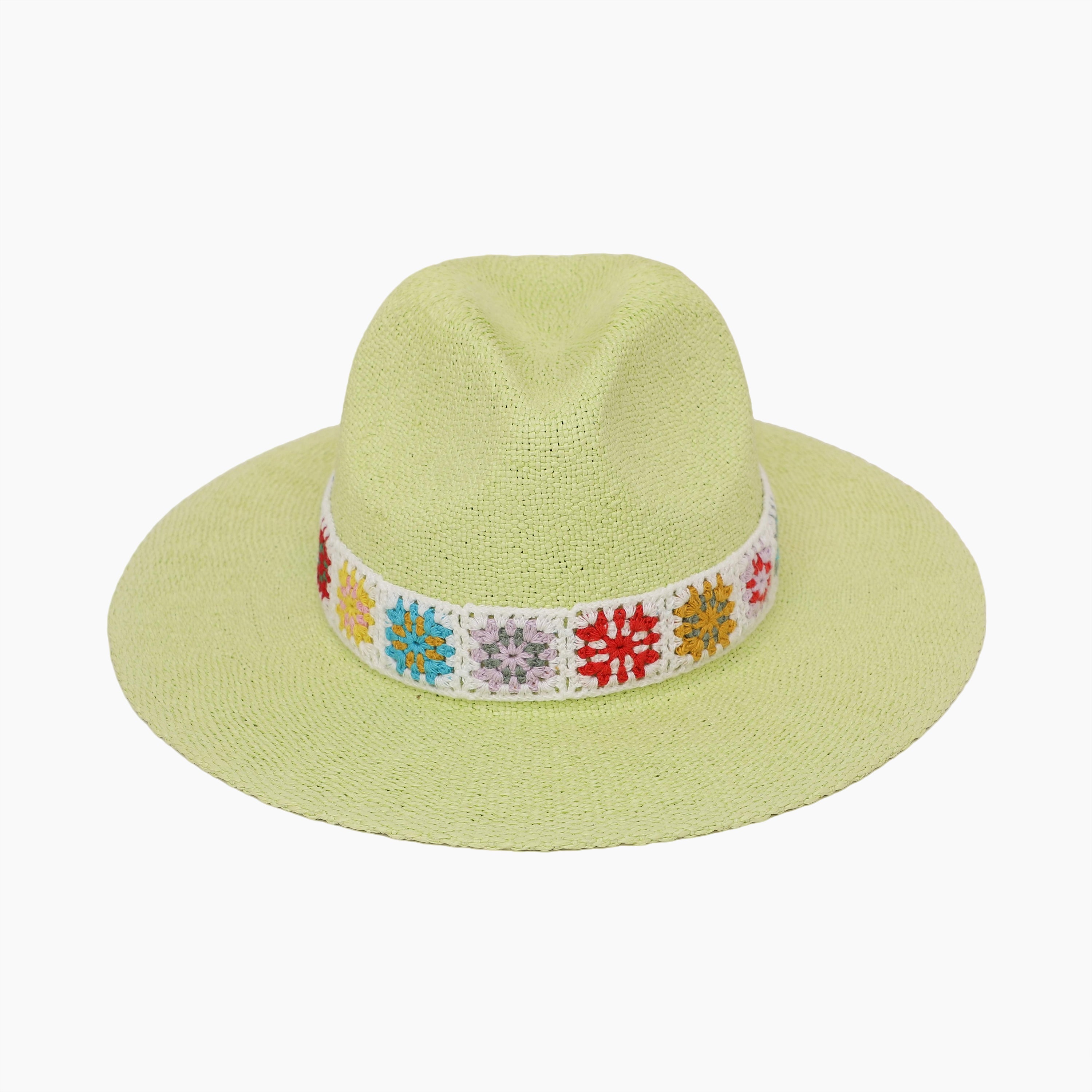 Wholesale Women’s Paper Straw Fedora Hat with Wide Brim and UPF 50+ Sun Protection