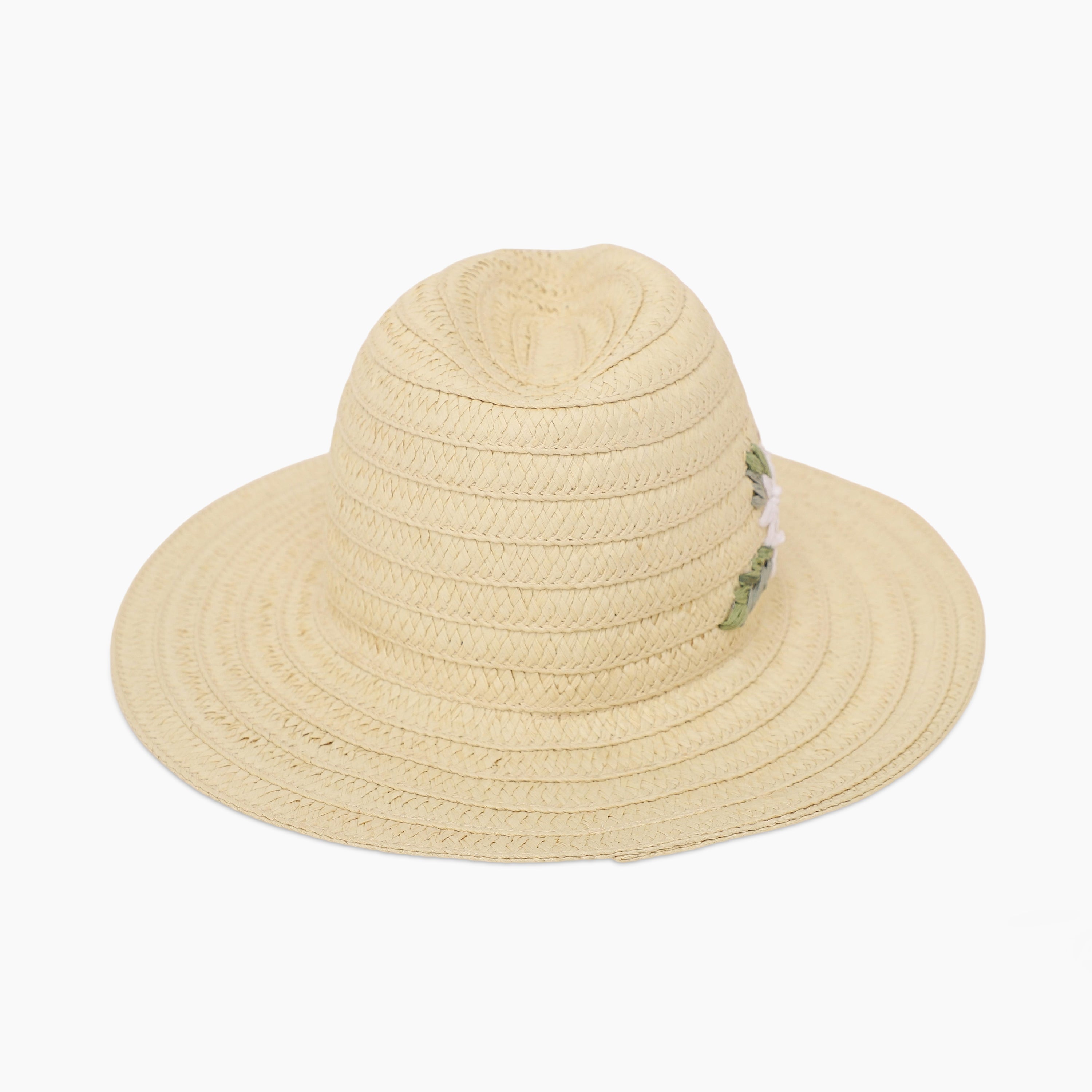 Wholesale Women's Paper Straw Fedora Hat with  Flat Brim and UPF 50+ Sun Protection