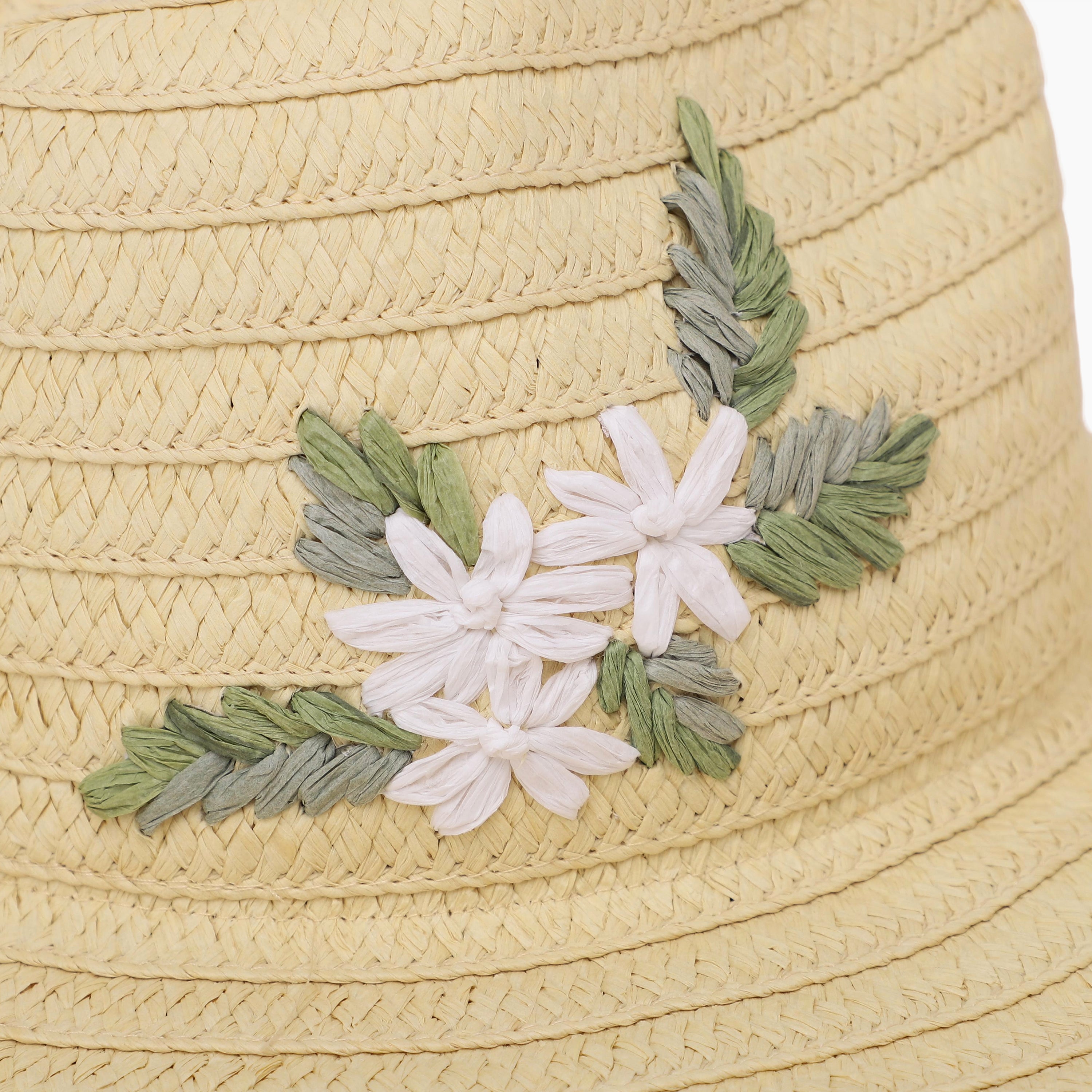Wholesale Women's Paper Straw Fedora Hat with  Flat Brim and UPF 50+ Sun Protection