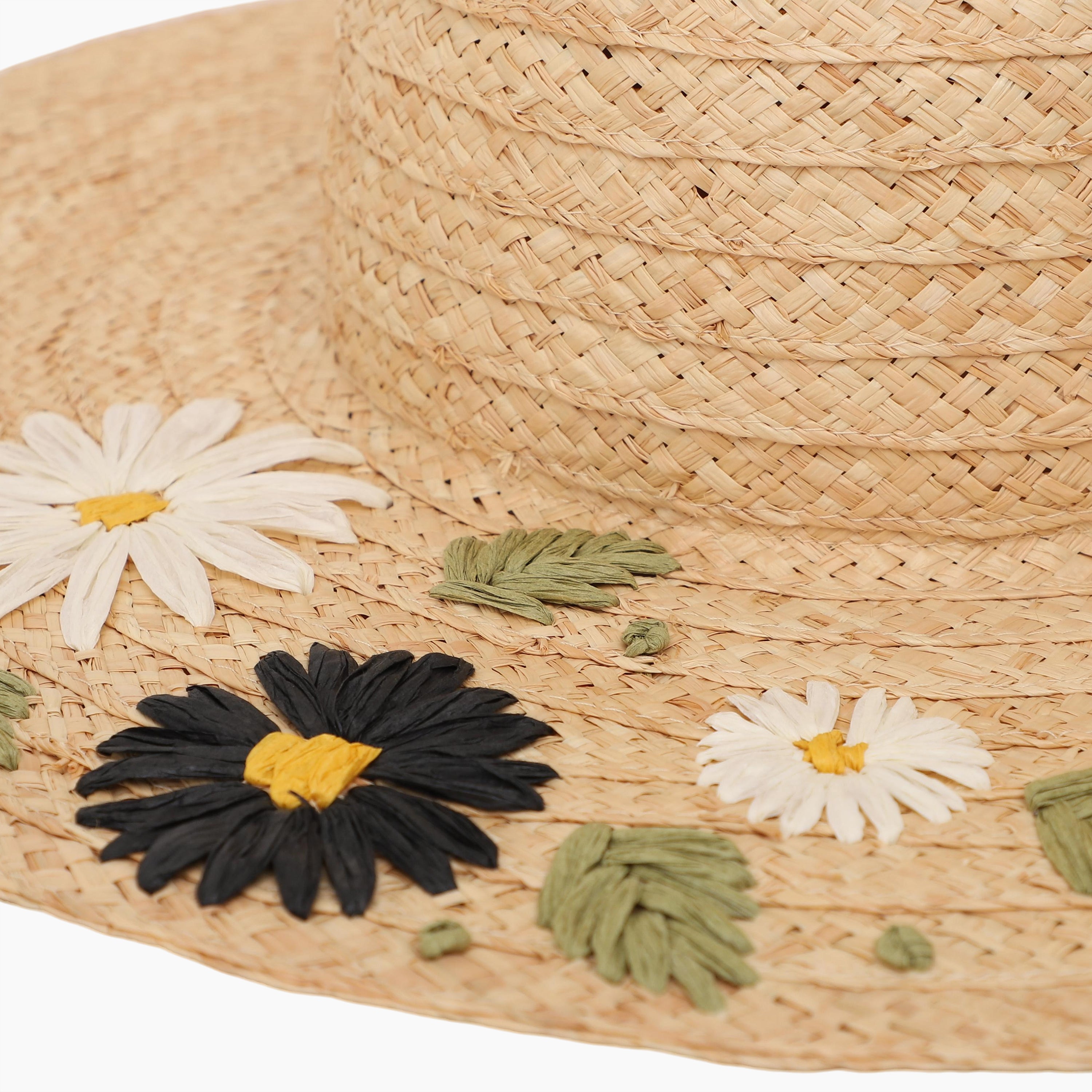 Wholesale Women's Raffia Sun Hat with Wide Brim and UPF 50+ Sun Protection