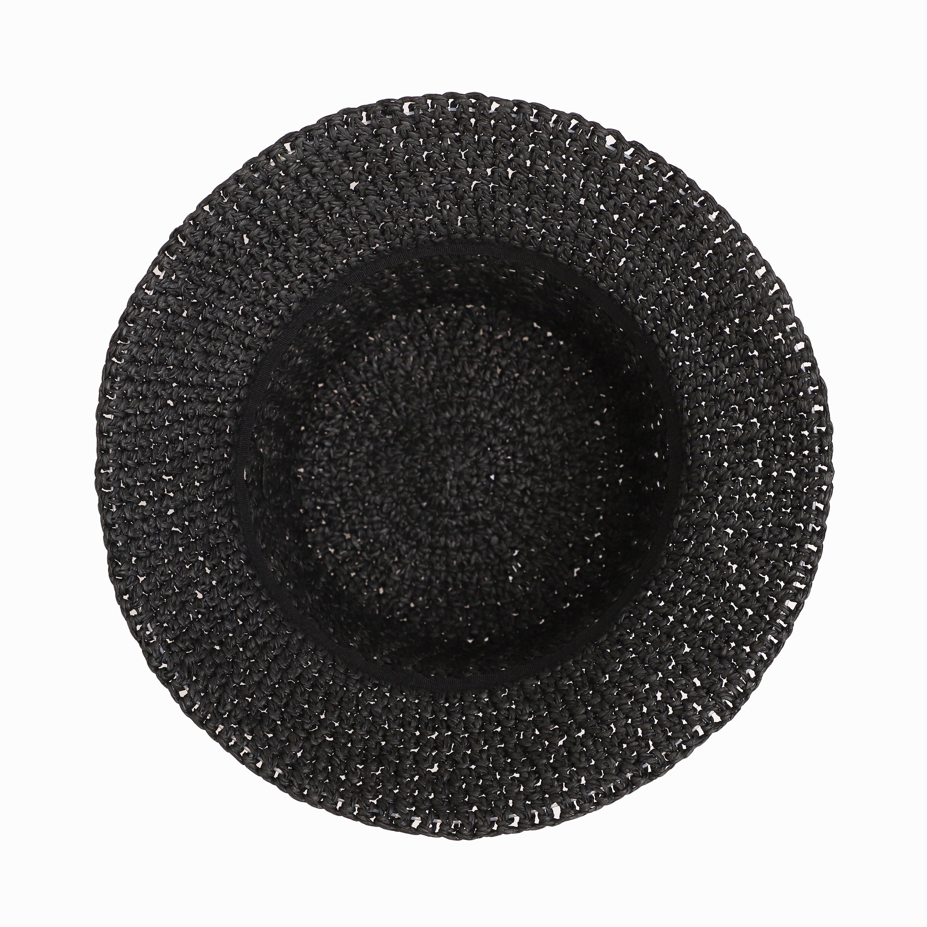 US Stock Wholesale Women's Paper Straw Bucket Hat with  Narrow Brim and UPF 50+ Sun Protection