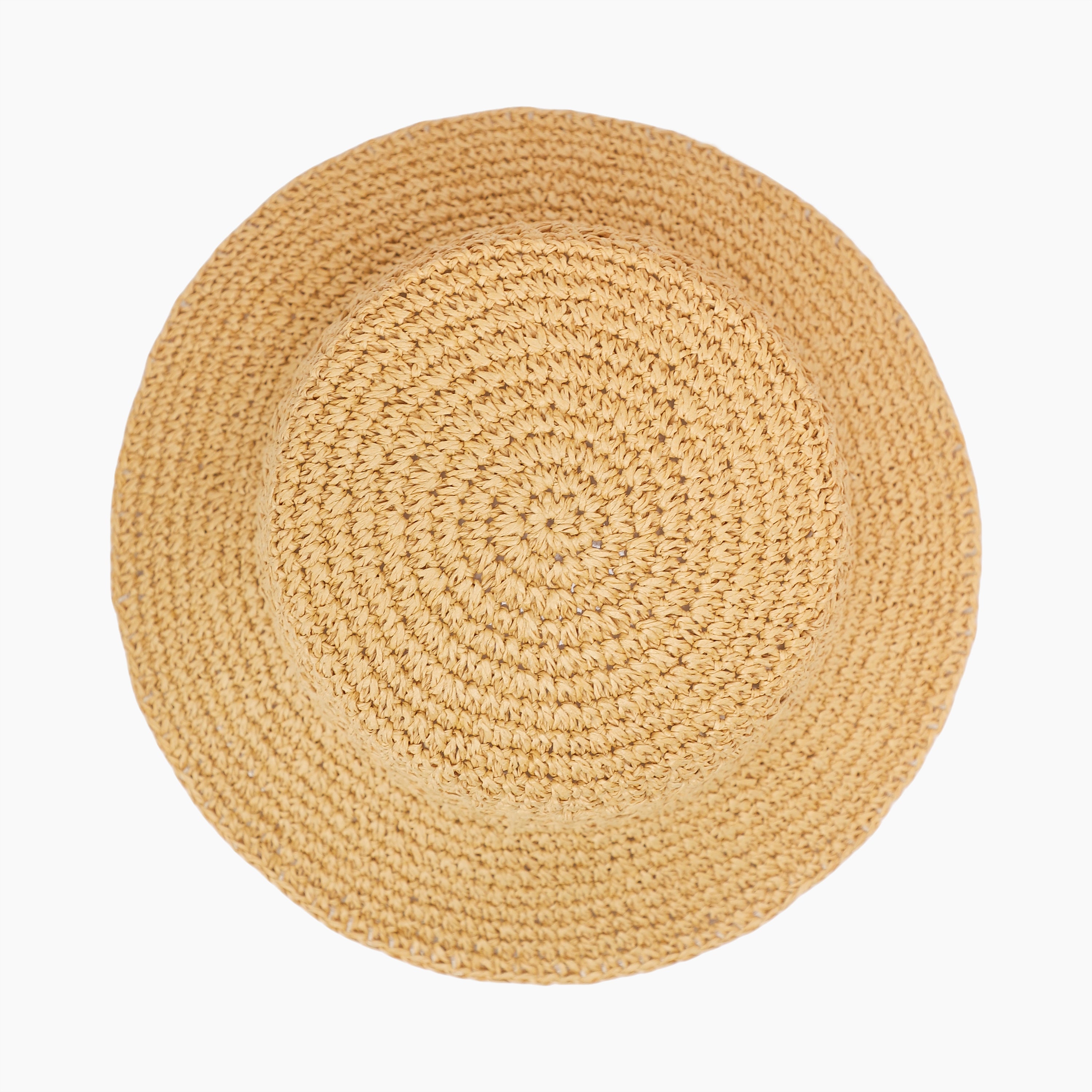 US Stock Wholesale Women's Paper Straw Bucket Hat with  Narrow Brim and UPF 50+ Sun Protection