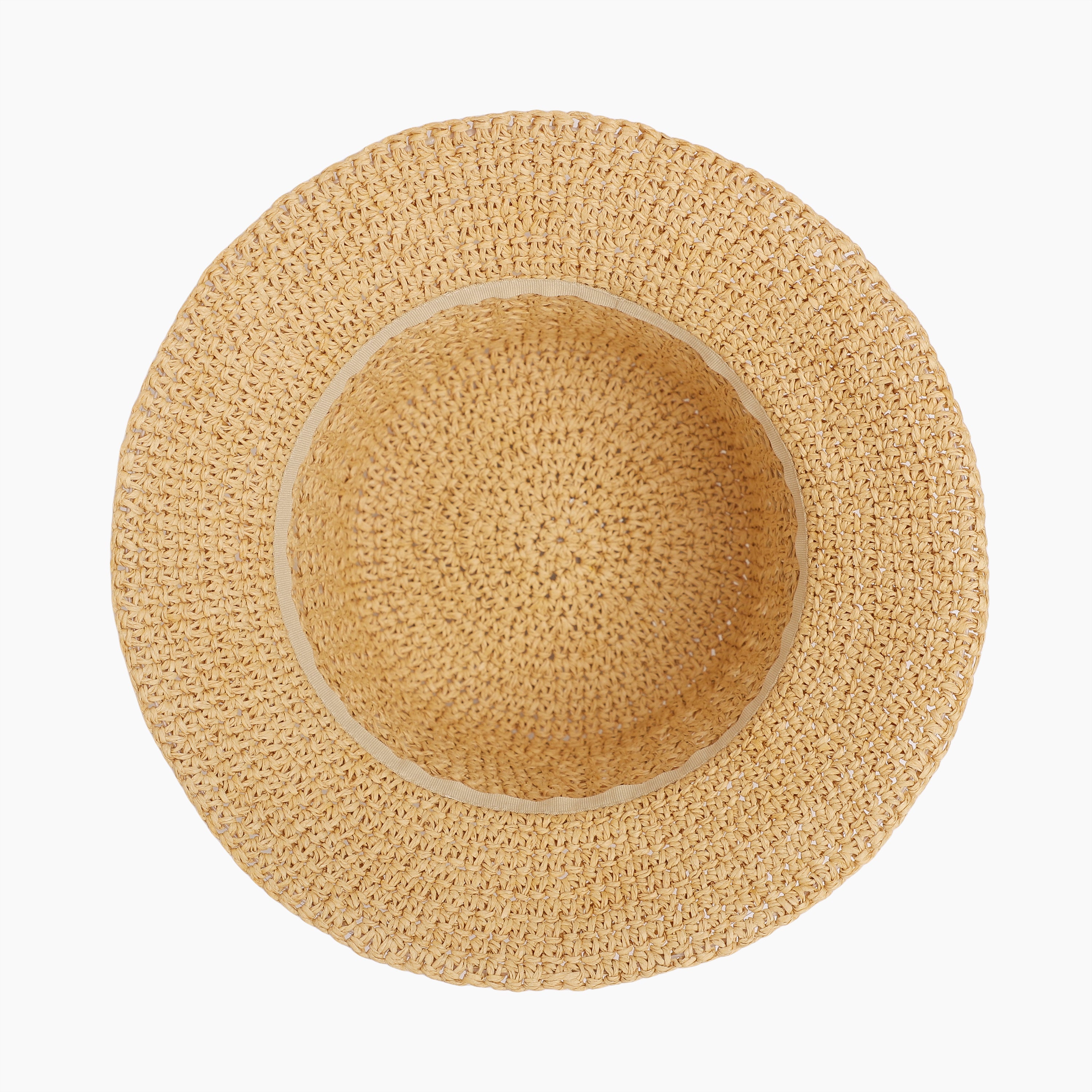 US Stock Wholesale Women's Paper Straw Bucket Hat with  Narrow Brim and UPF 50+ Sun Protection
