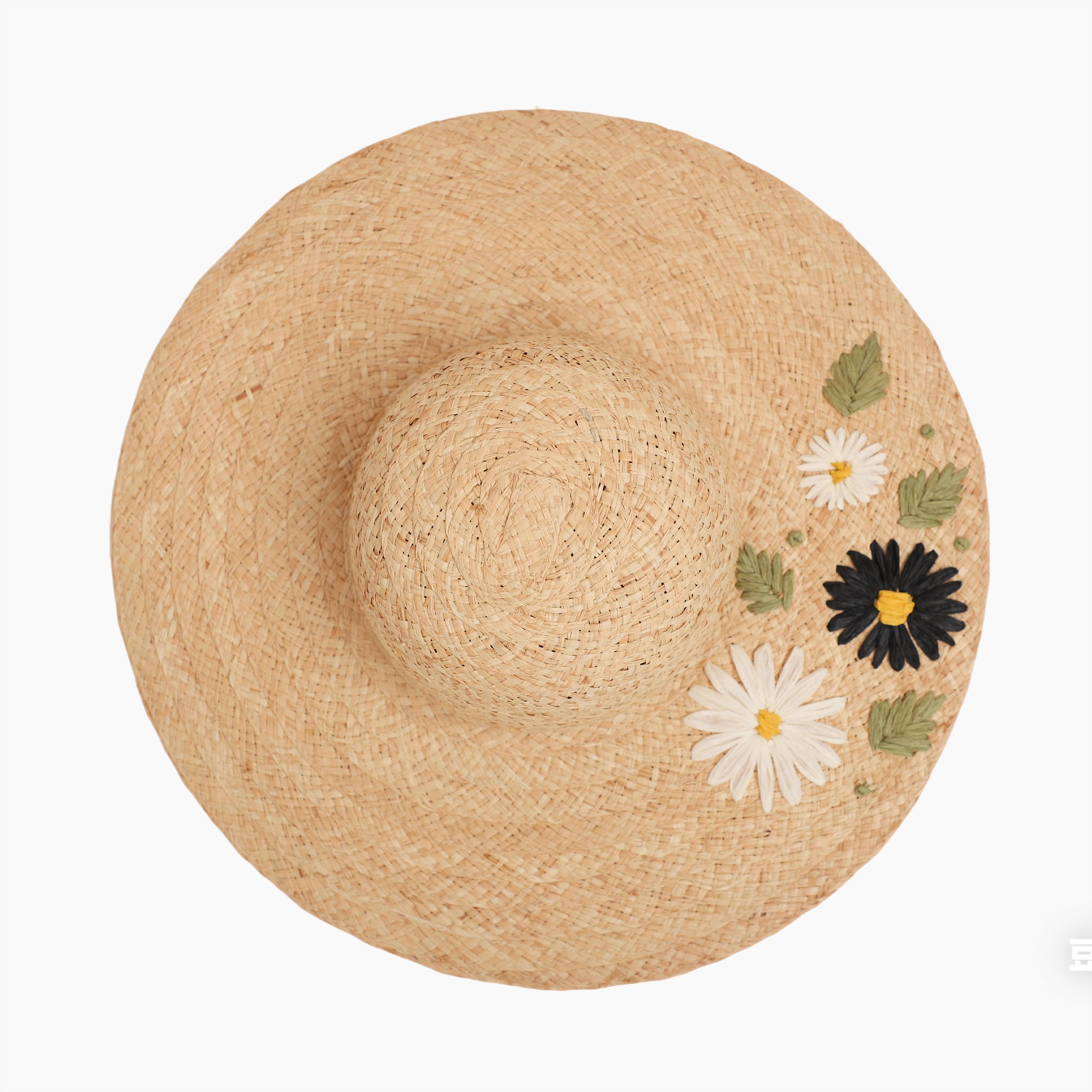 Wholesale Women's Raffia Sun Hat with Wide Brim and UPF 50+ Sun Protection