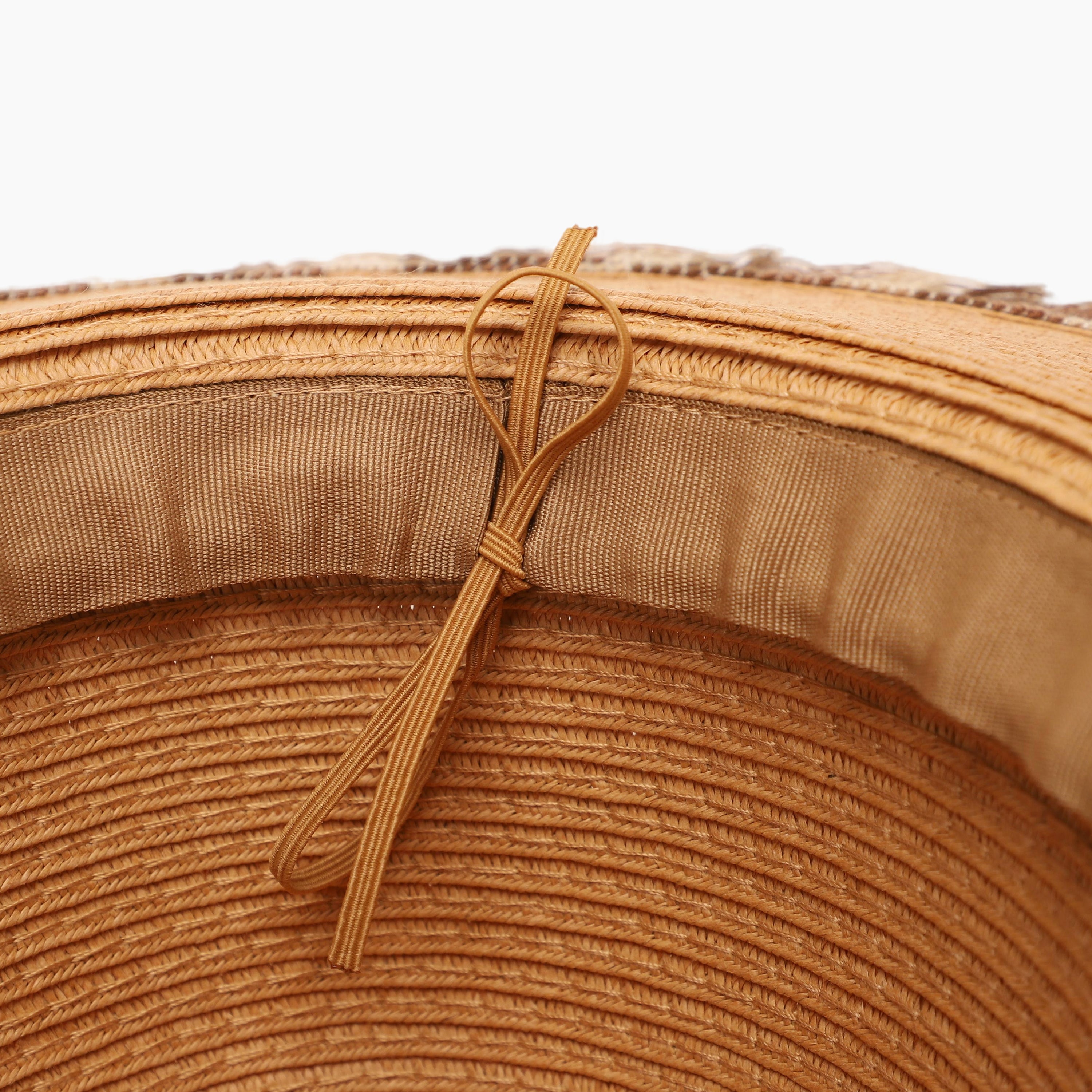 Wholesale Unisex Paper Straw Fedora Hat with  Flat Brim and UPF 50+ Sun Protection