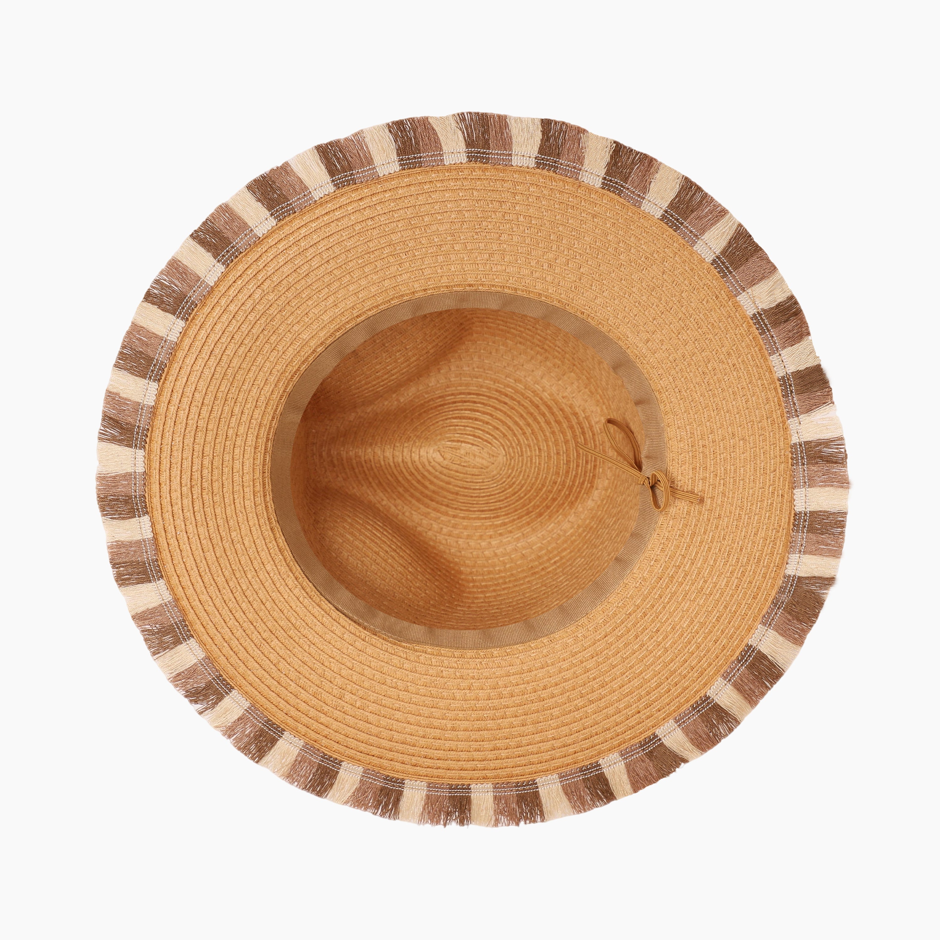 Wholesale Unisex Paper Straw Fedora Hat with  Flat Brim and UPF 50+ Sun Protection