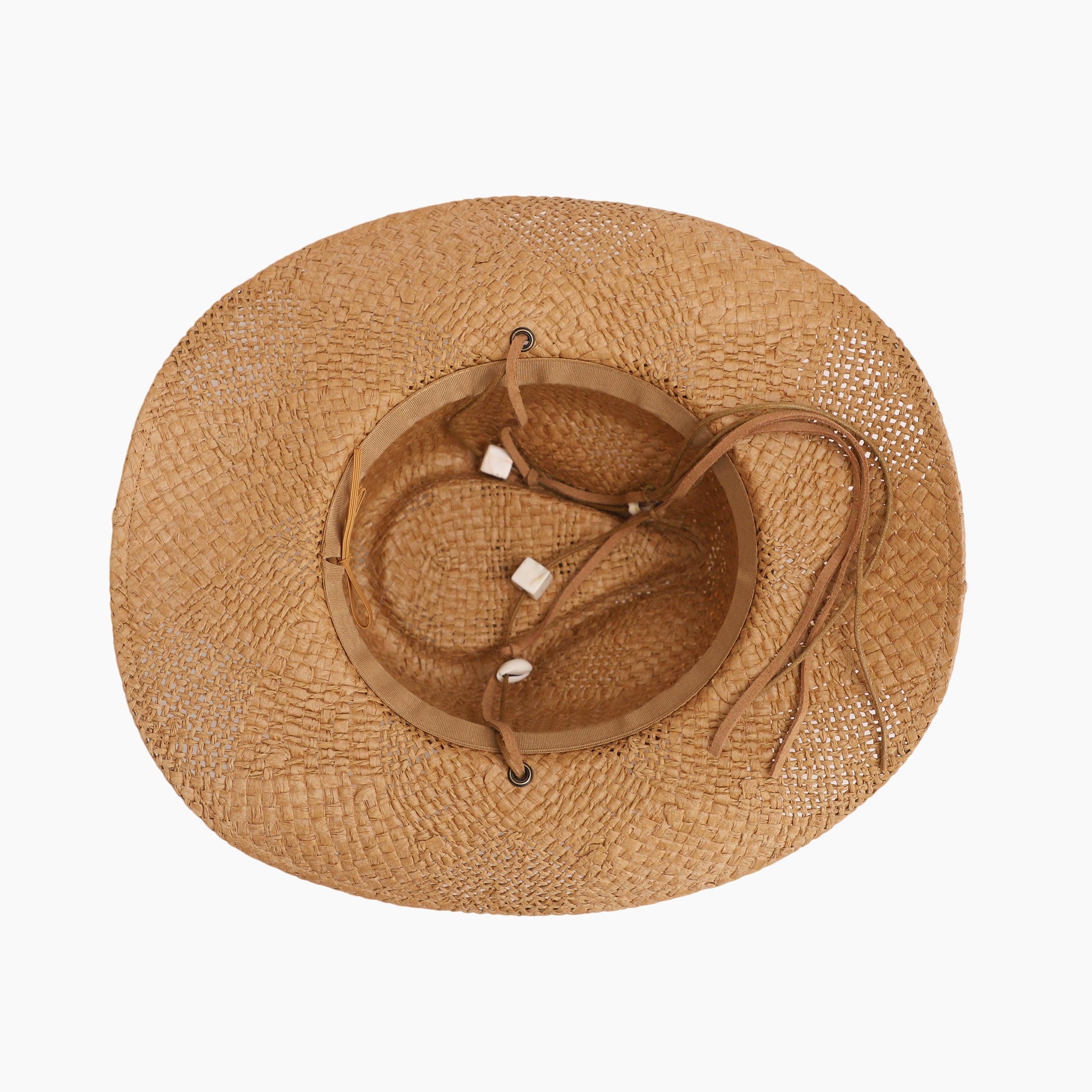 Wholesale Unisex Paper Straw Cowboy Hat with Upturned Brim and UPF 50+ Sun Protection