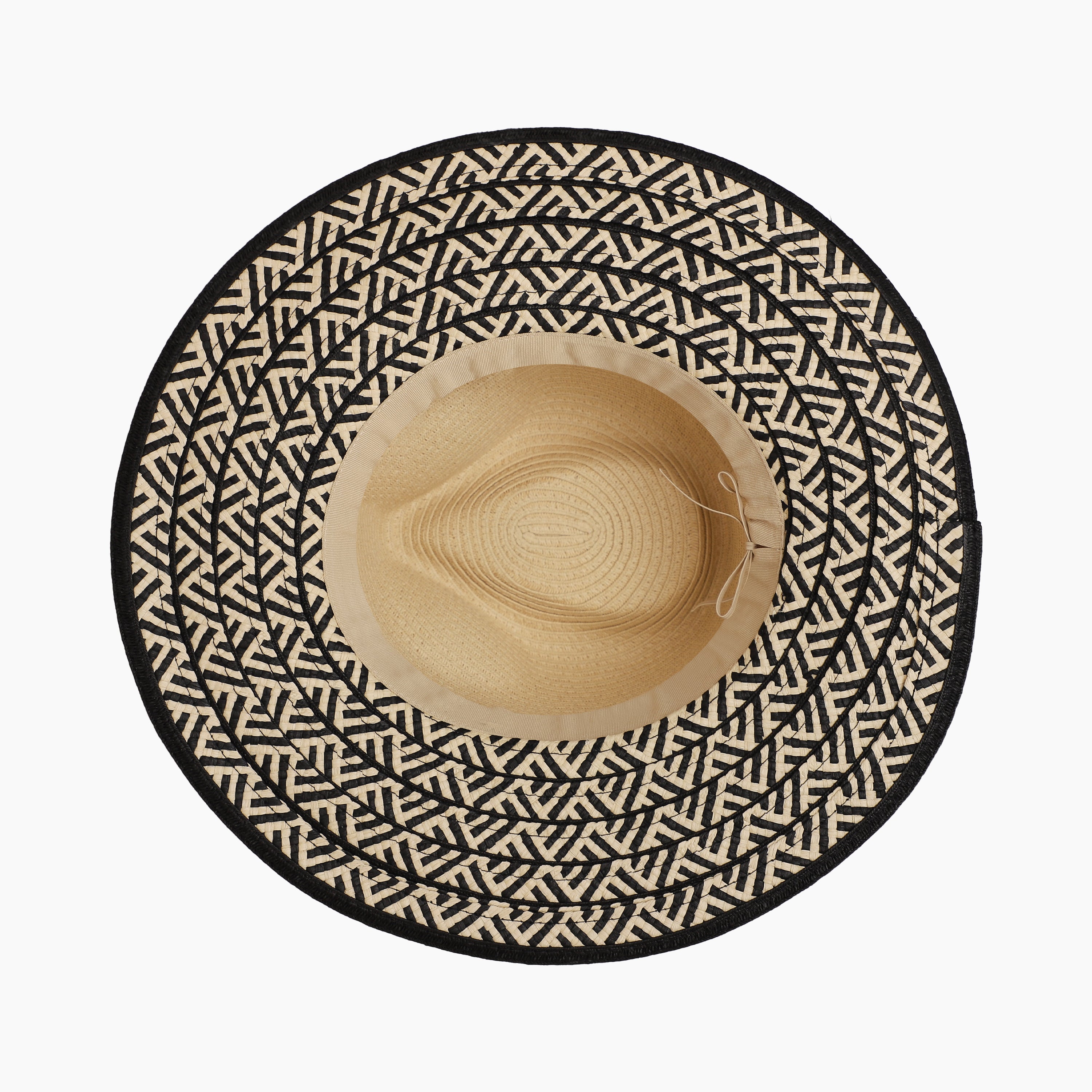 US Stock Wholesale Unisex Paper Straw Fedora Hat with  Flat Brim and UPF 50+ Sun Protection