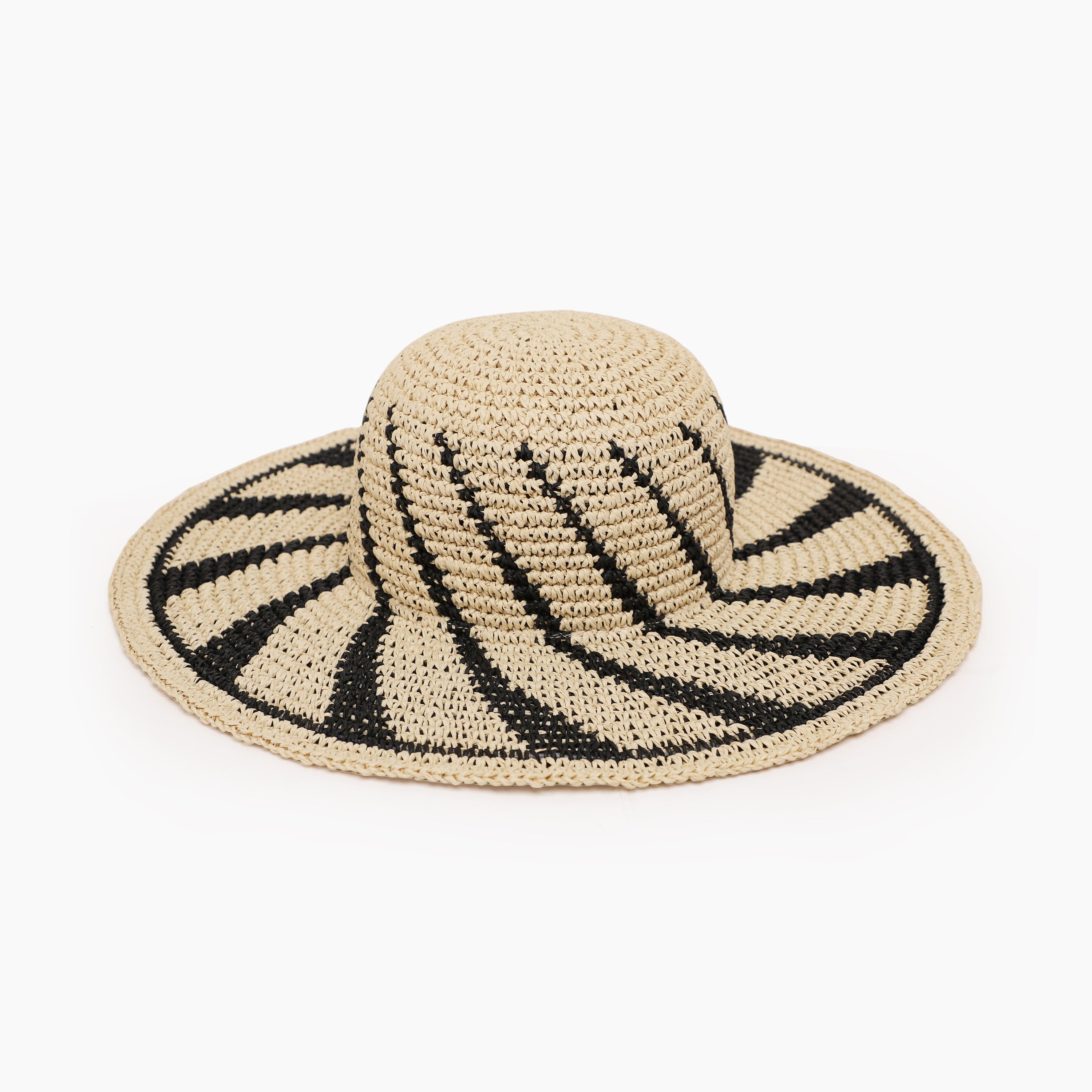 Wholesale Women's Paper Straw Sun Hat with Wide Brim and UPF 50+ Sun Protection