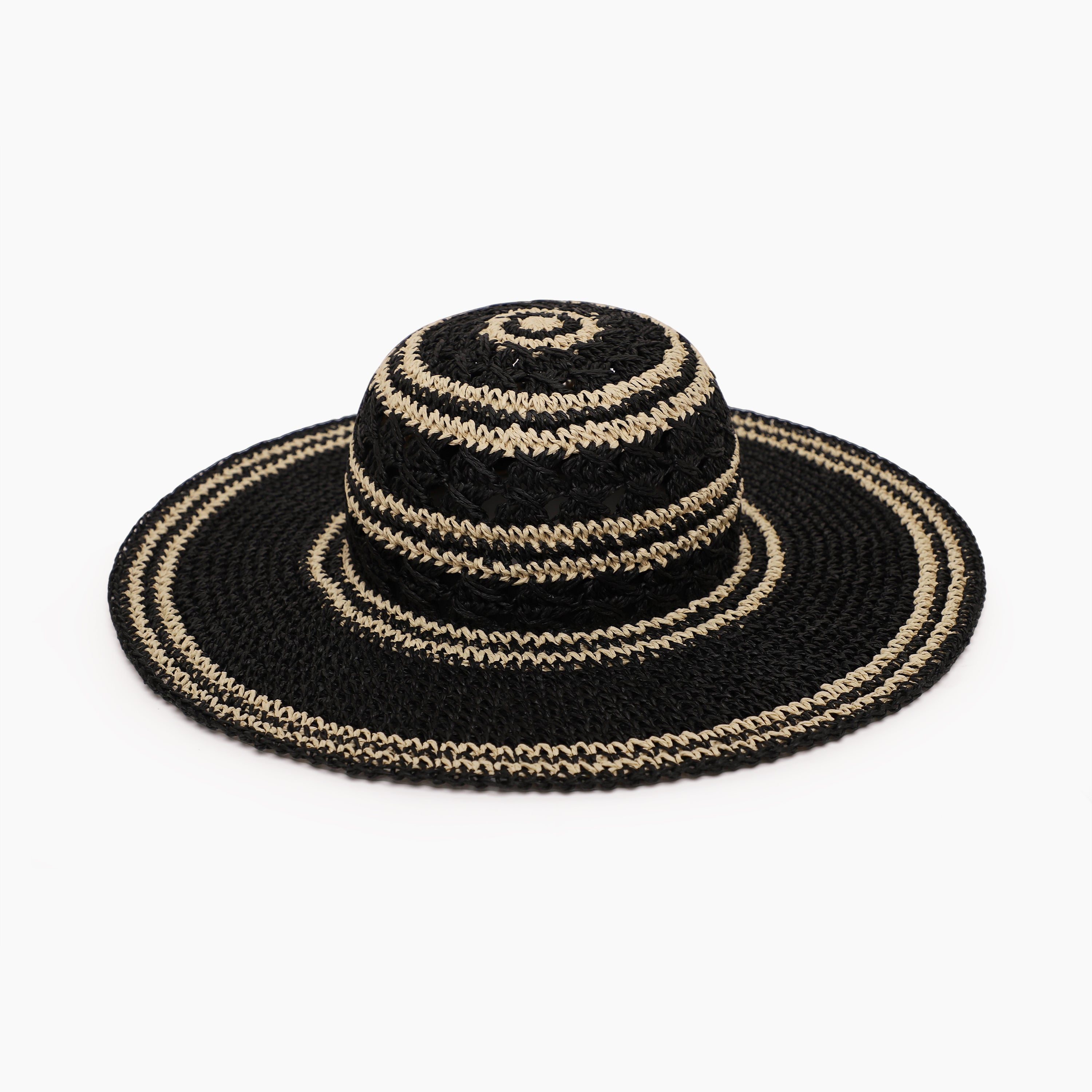 US Stock Wholesale Women's Paper Straw Sun Hat with Wide Brim and UPF 50+ Sun Protection