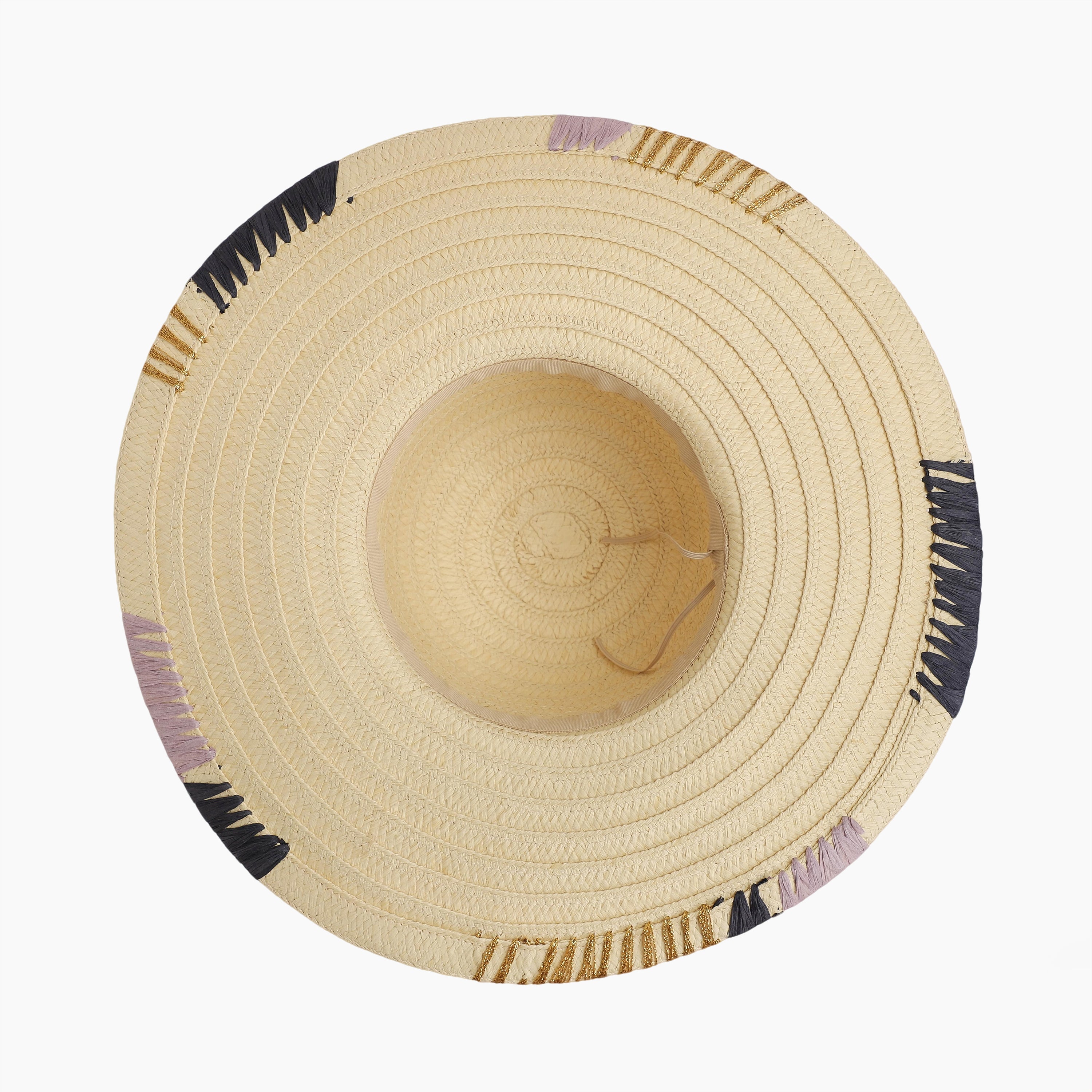 US Stock Wholesale Women's Paper Straw Sun Hat with Wide Brim and UPF 50+ Sun Protection