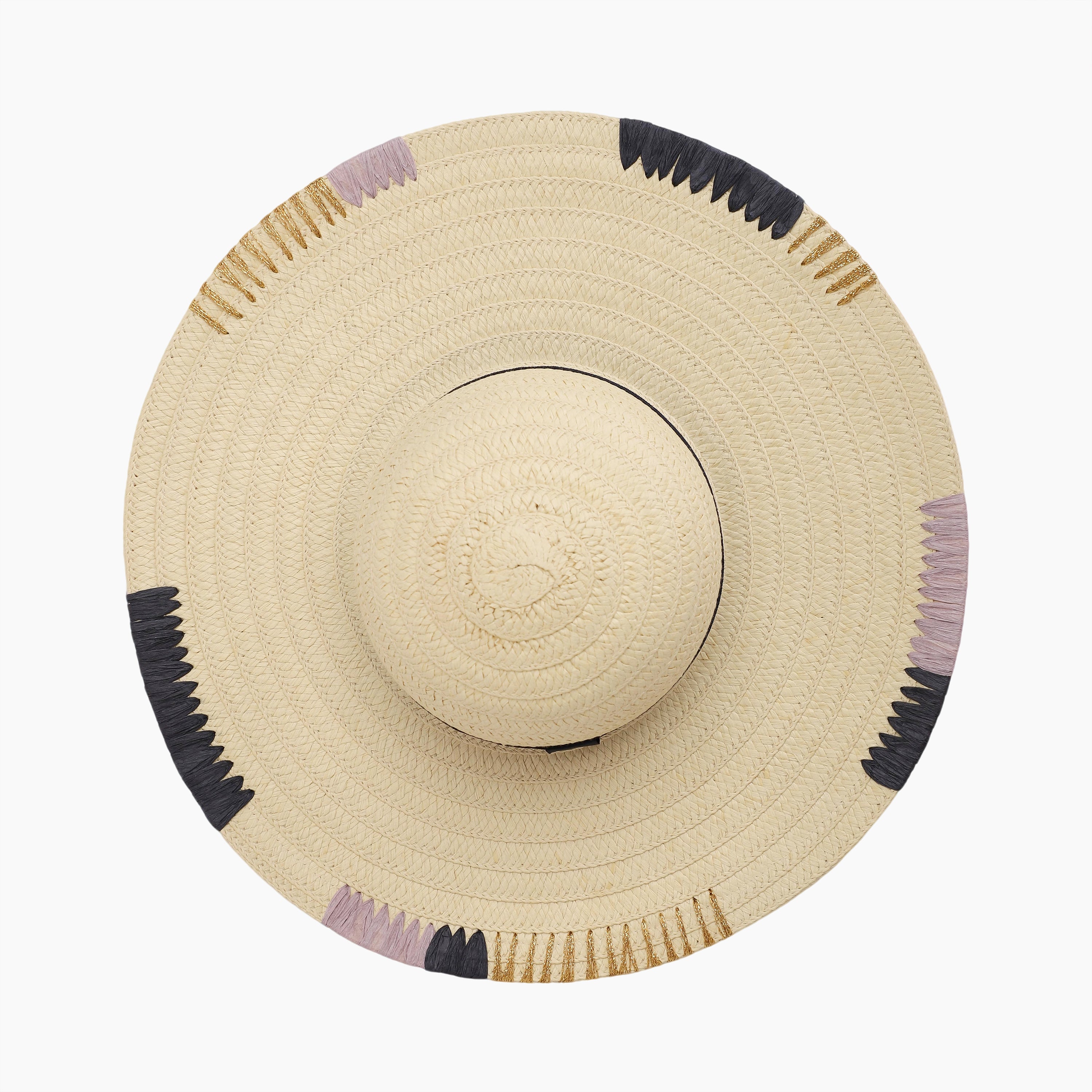 US Stock Wholesale Women's Paper Straw Sun Hat with Wide Brim and UPF 50+ Sun Protection
