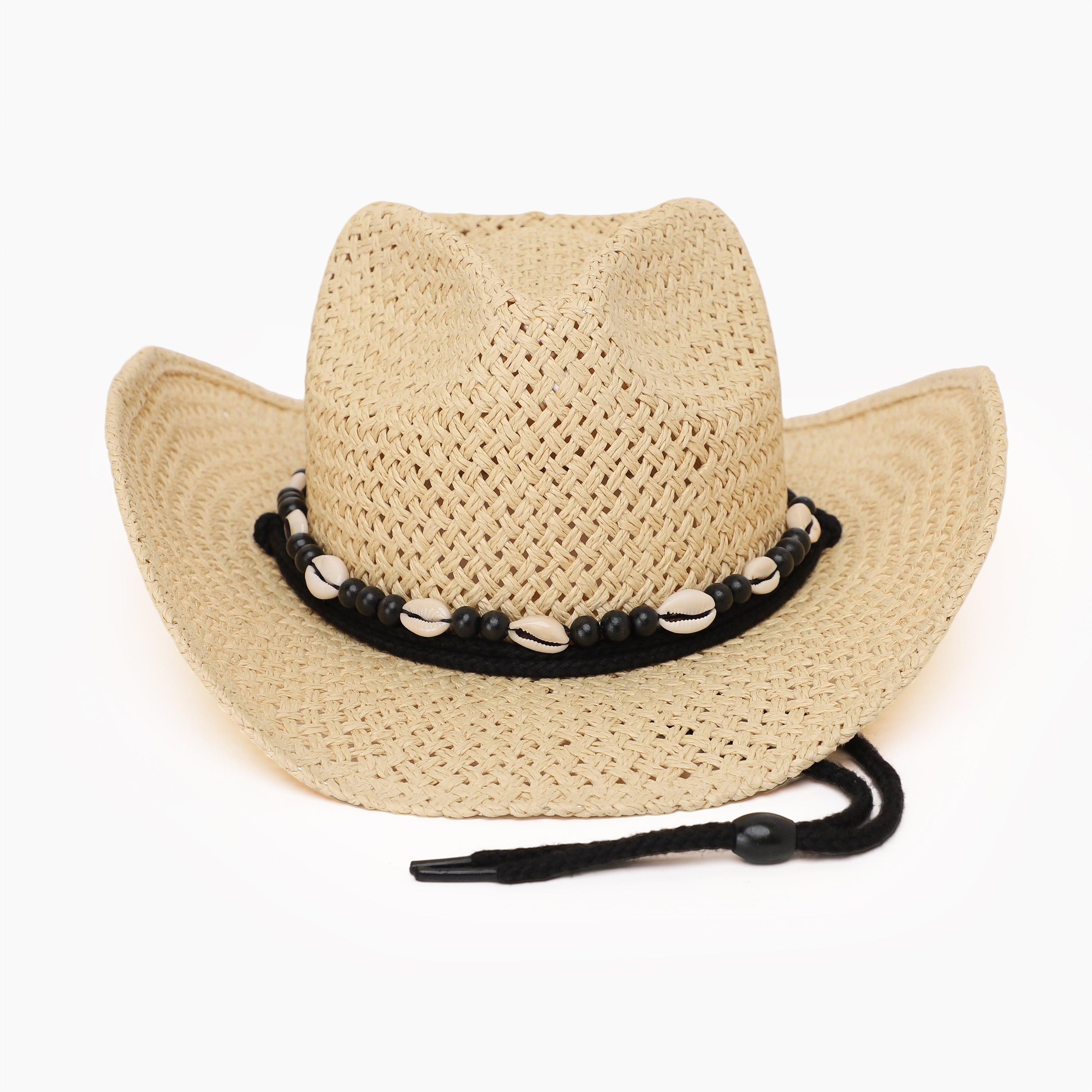 Wholesale Unisex Paper Straw Cowboy Hat with Upturned Brim and UPF 50+ Sun Protection