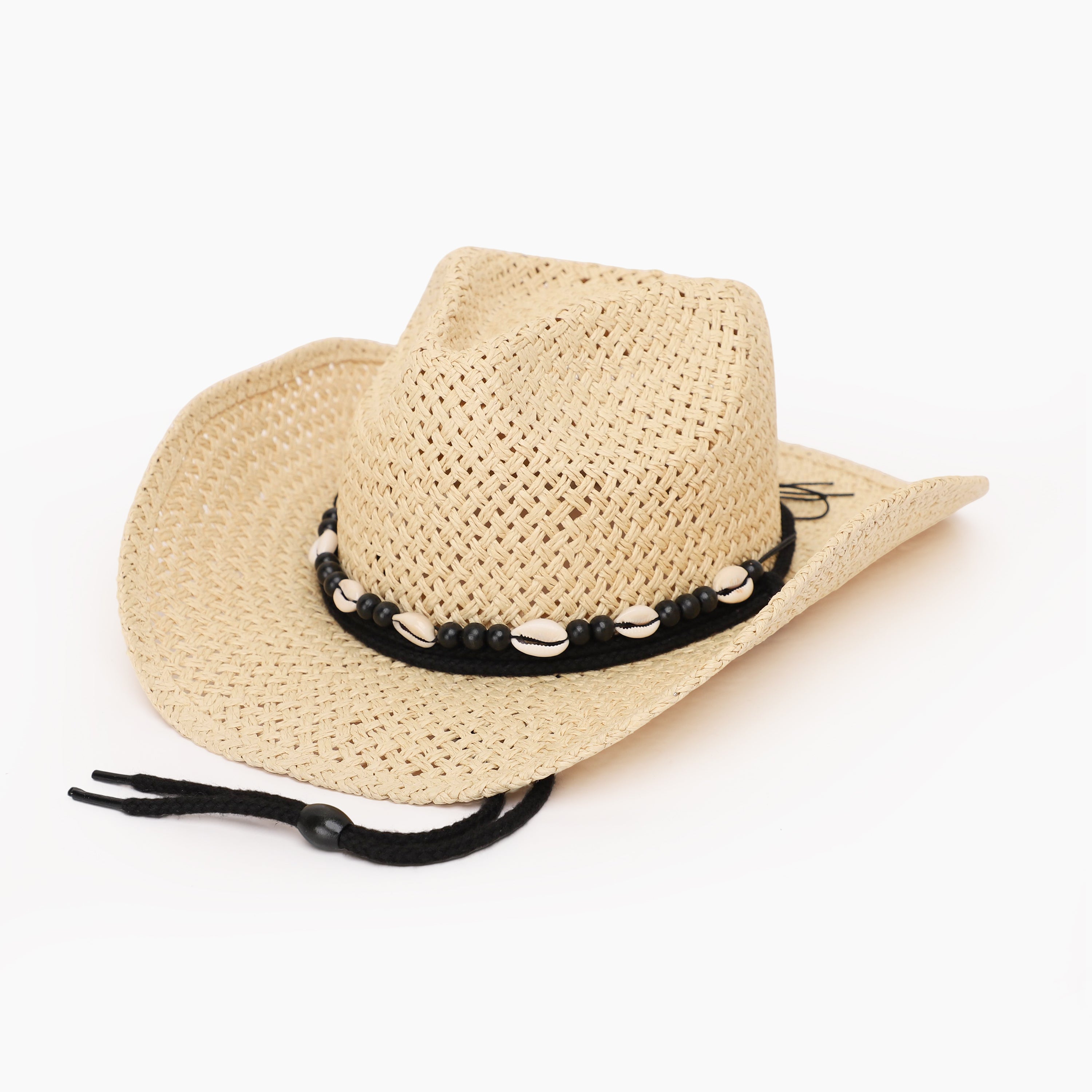 Wholesale Unisex Paper Straw Cowboy Hat with Upturned Brim and UPF 50+ Sun Protection