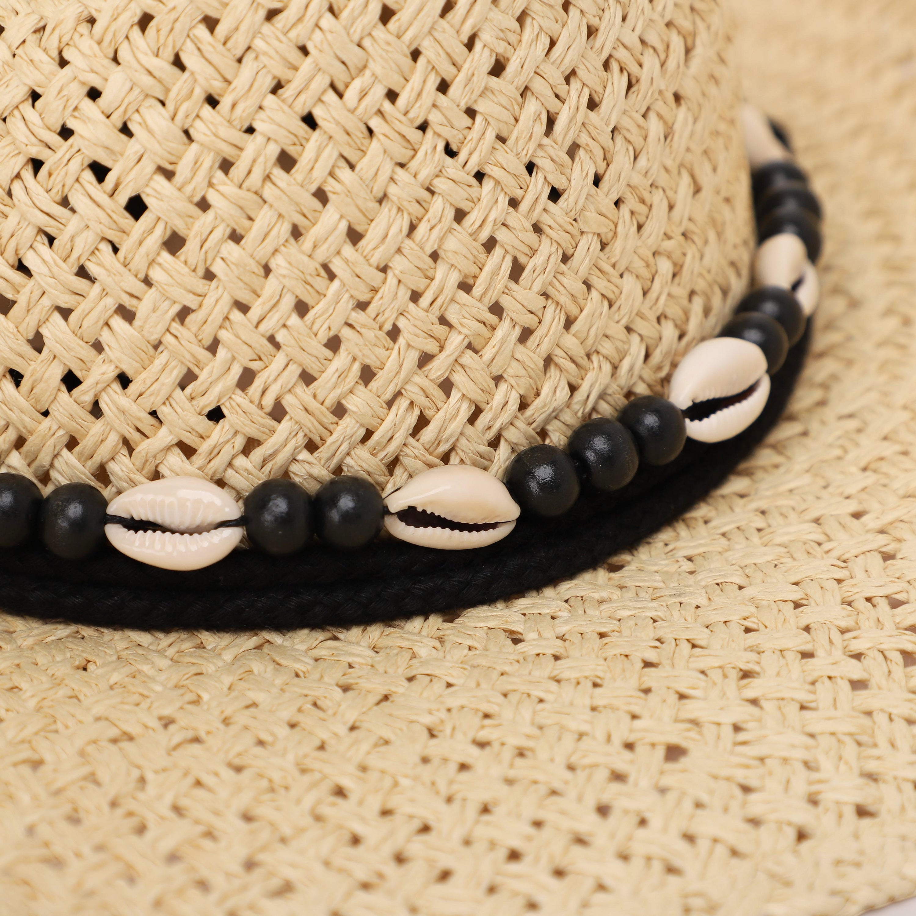 Wholesale Unisex Paper Straw Cowboy Hat with Upturned Brim and UPF 50+ Sun Protection